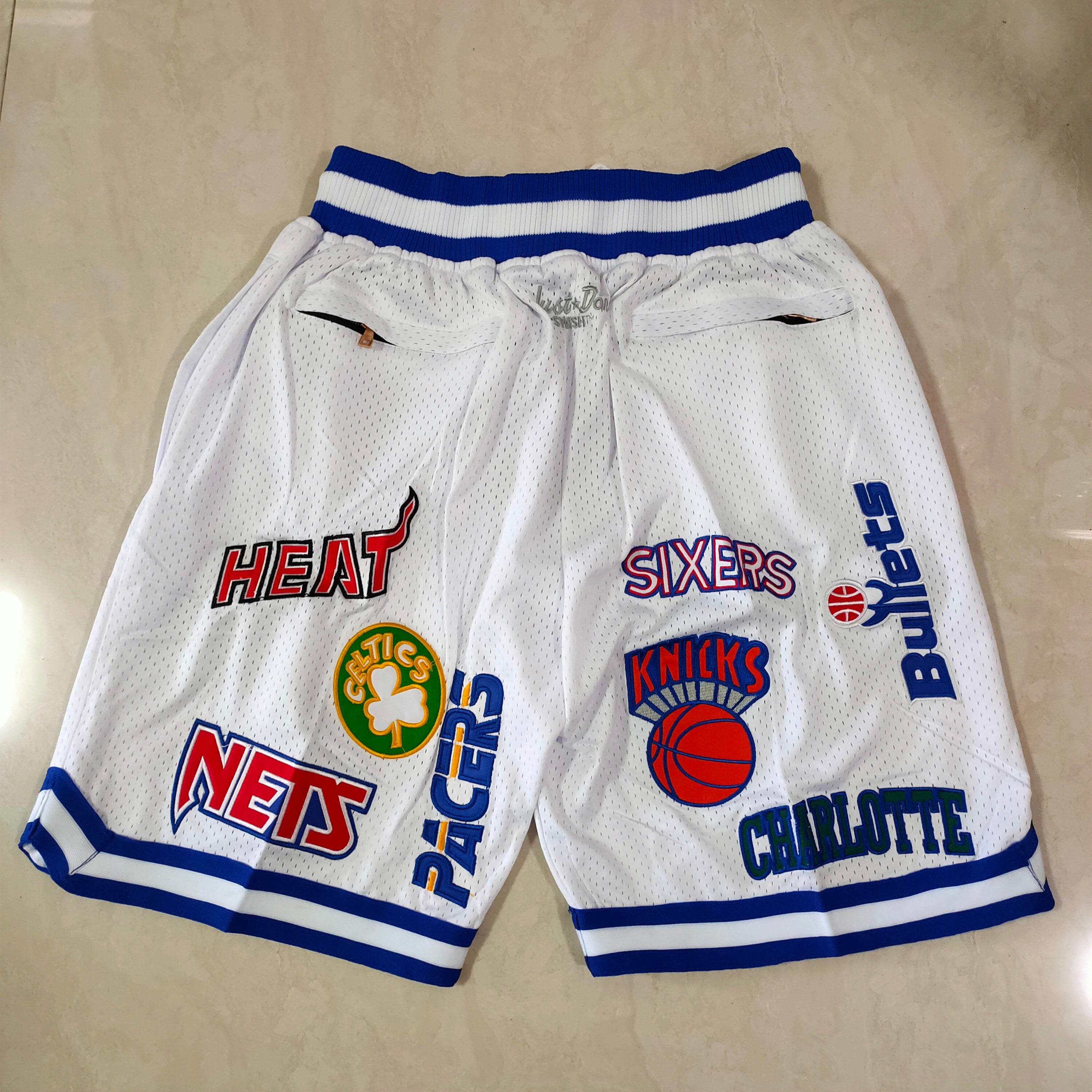 2024 NBA All-Stars Eastern White Full Density Embroidered Pocket Pants