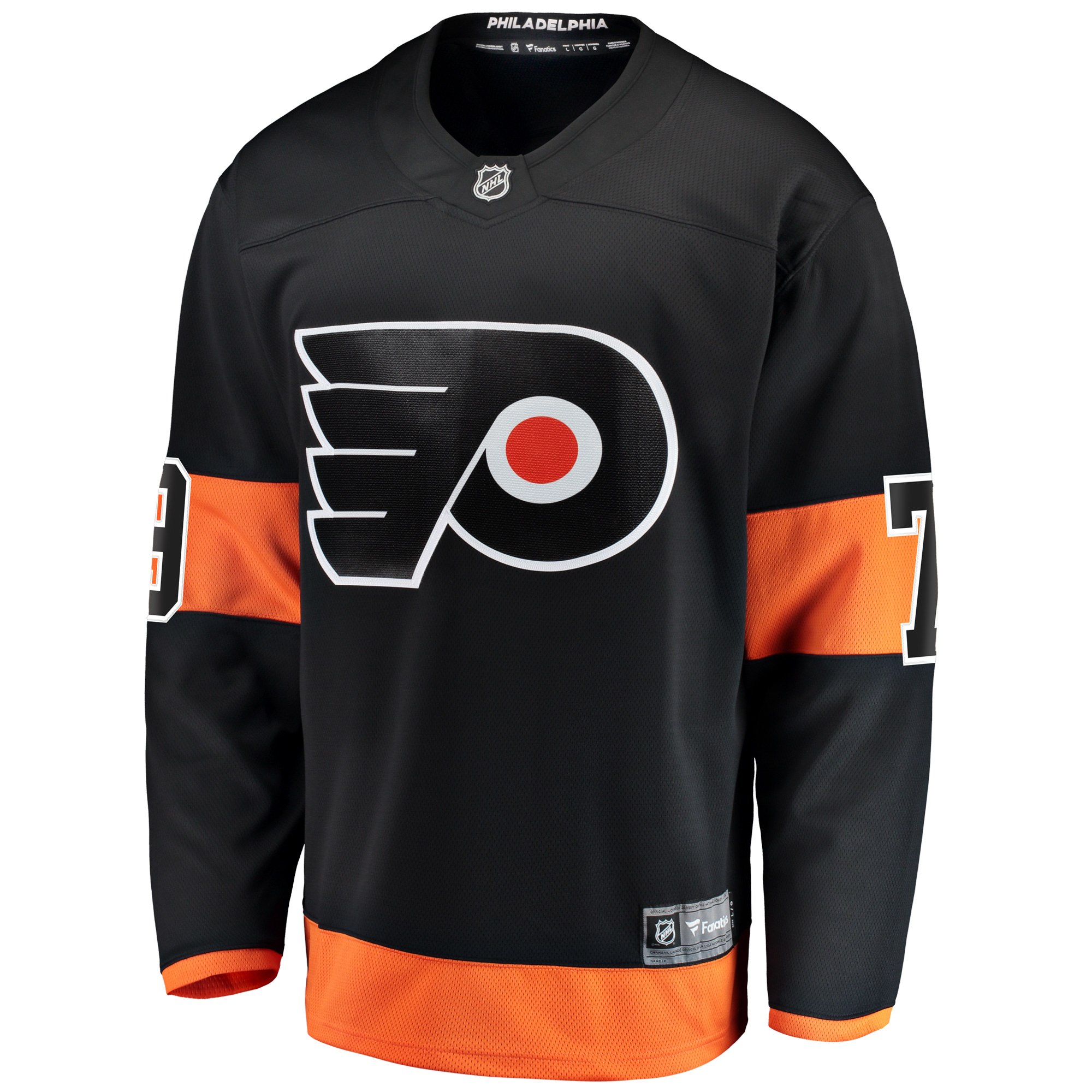 Carter Hart Philadelphia Flyers Fanatics Alternate Premier Breakaway   Jersey – Black
