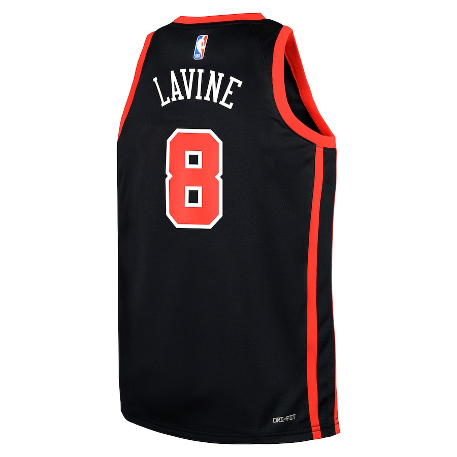 Youth Chicago Bulls Zach LaVine  Black Swingman Replica Jersey - City Edition