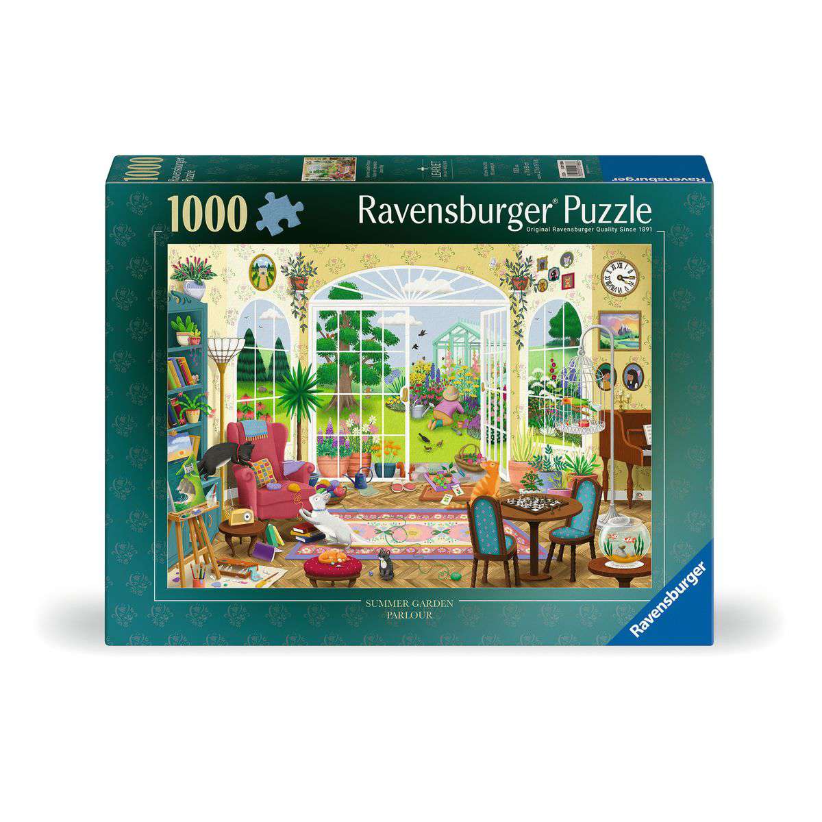 ** Pre-Order ** Summer Garden Parlour by Emma Allen - 1000 Piece Jigsaw Puzzle (Ravensburger)