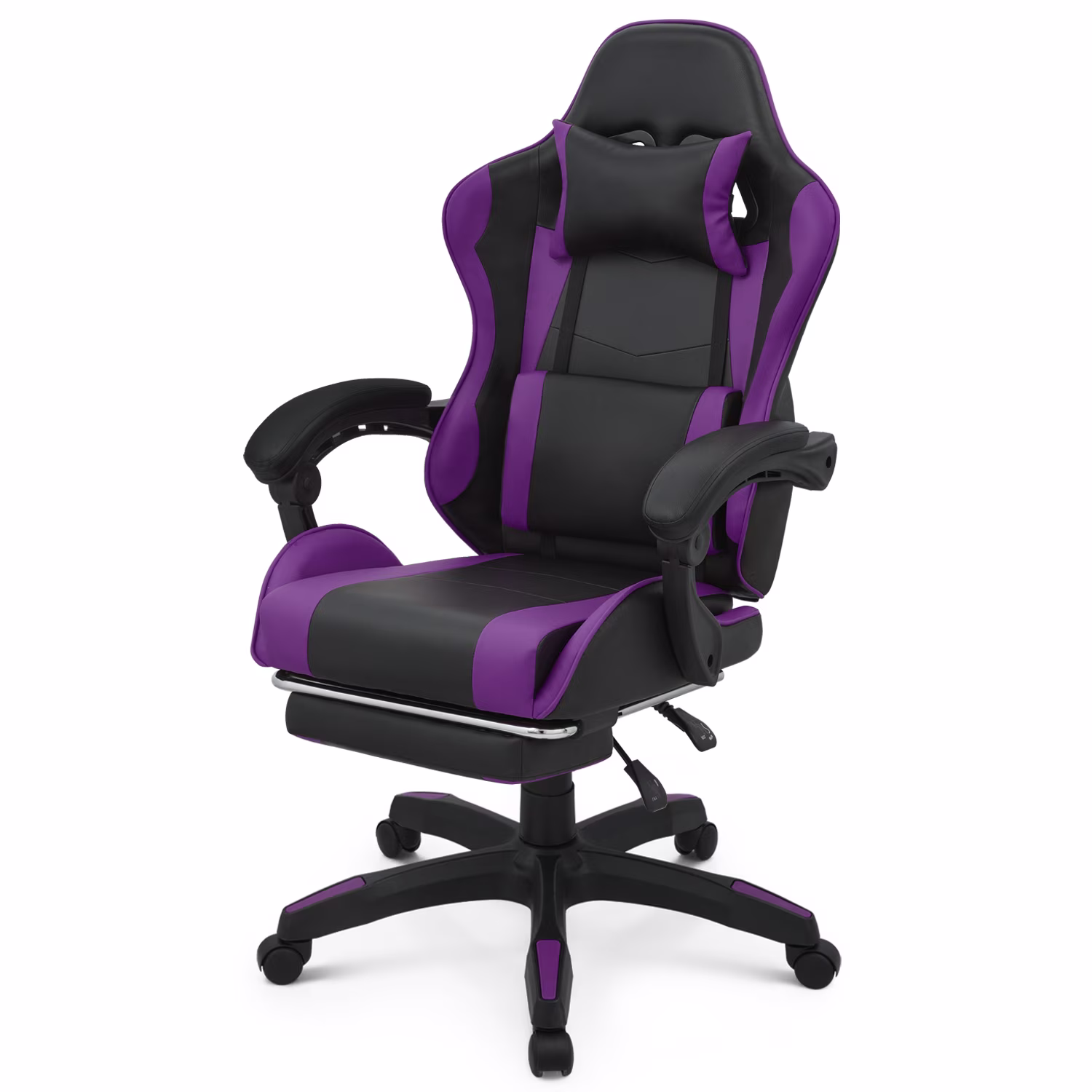 Magshion Adjustable Gaming Chair, Ergonomic PC Computer Seat with Headrest and Lumbar Support for Adults Teens Desk Chair, Black