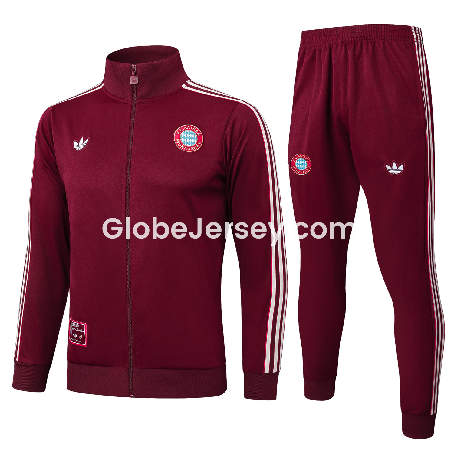 Bayern Munich 25-26 Originals Terrace Icon Jacket Training Tracksuit - Deep Red