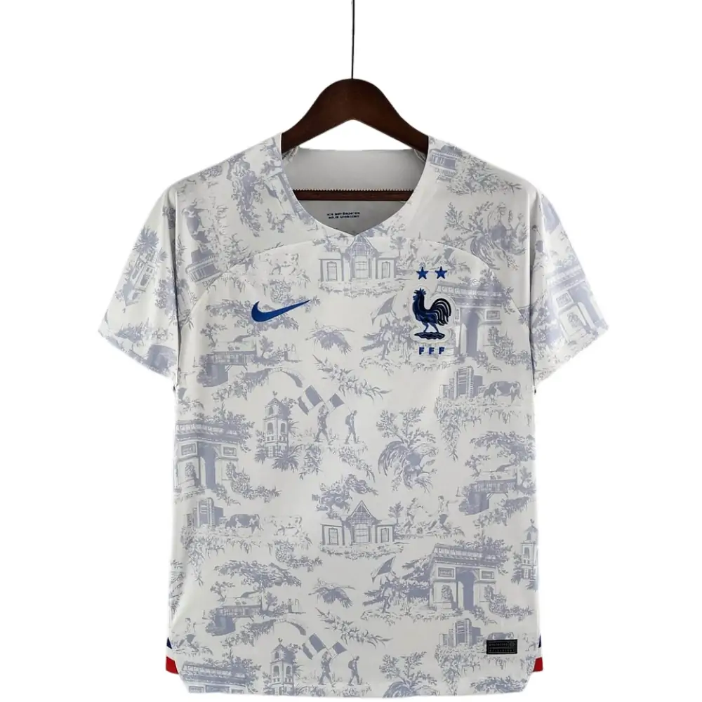 2022 FIFA World Cup France Away Football Shirt White-Fans