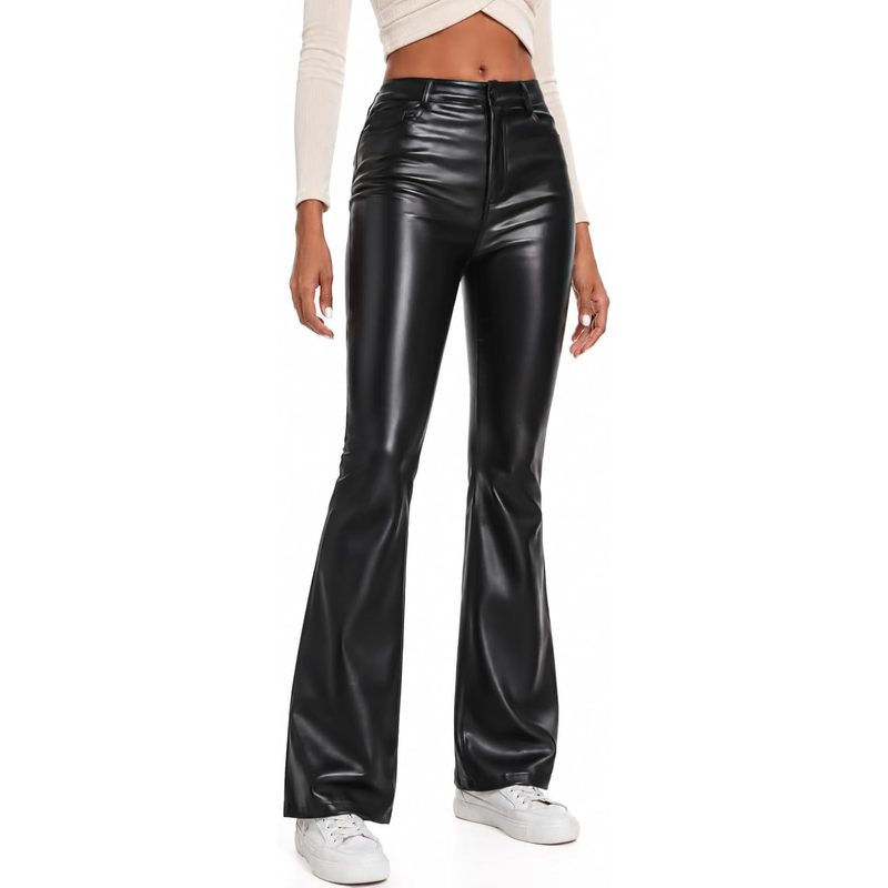 Women's High Waist Faux Leather
