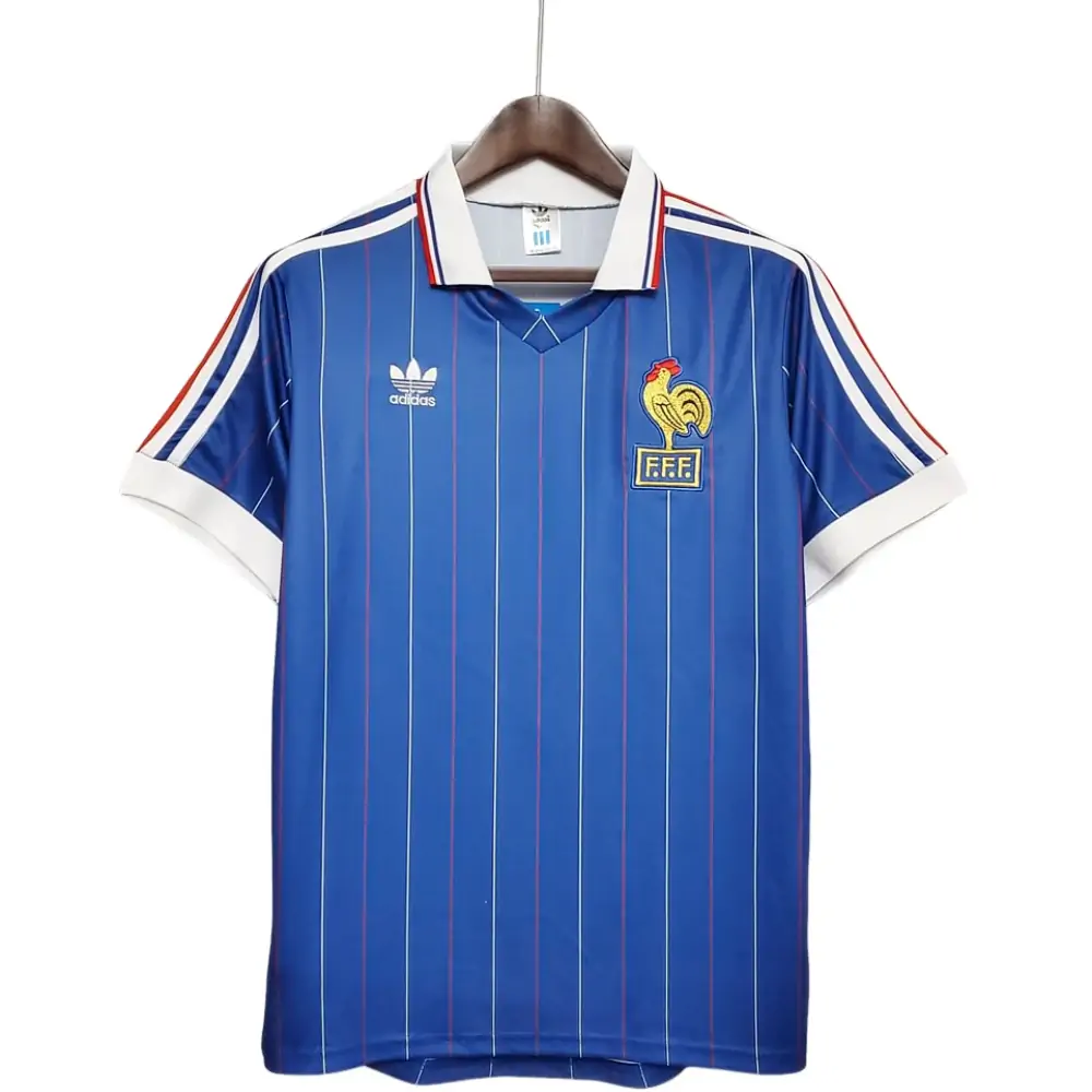 1982 France home retro jersey 1:1 Thai quality-Fans Edition