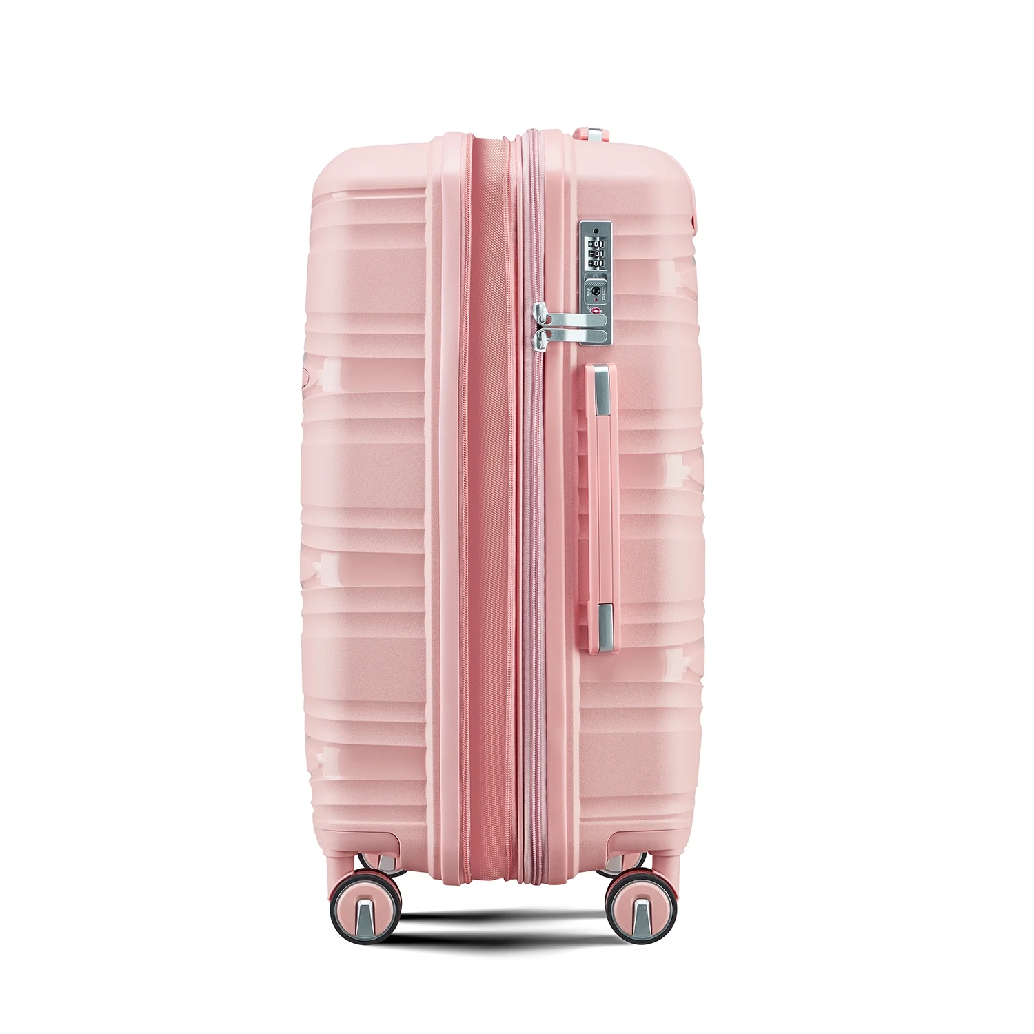 4 Piece Luggage Set Expandable Hardshell Travel Luggage Sets 8 Spinner Wheel Suitcase Wheels TSA Lock Suit Case, PP Lightweight & Durable wheels Upright Suitcase, 14/20/24/28 Inch