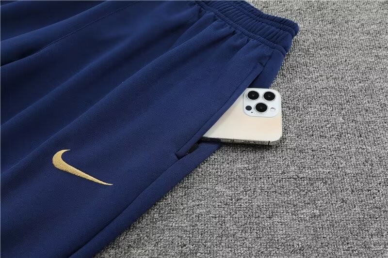 2022/2023 France long pull-up coat royal blue suit