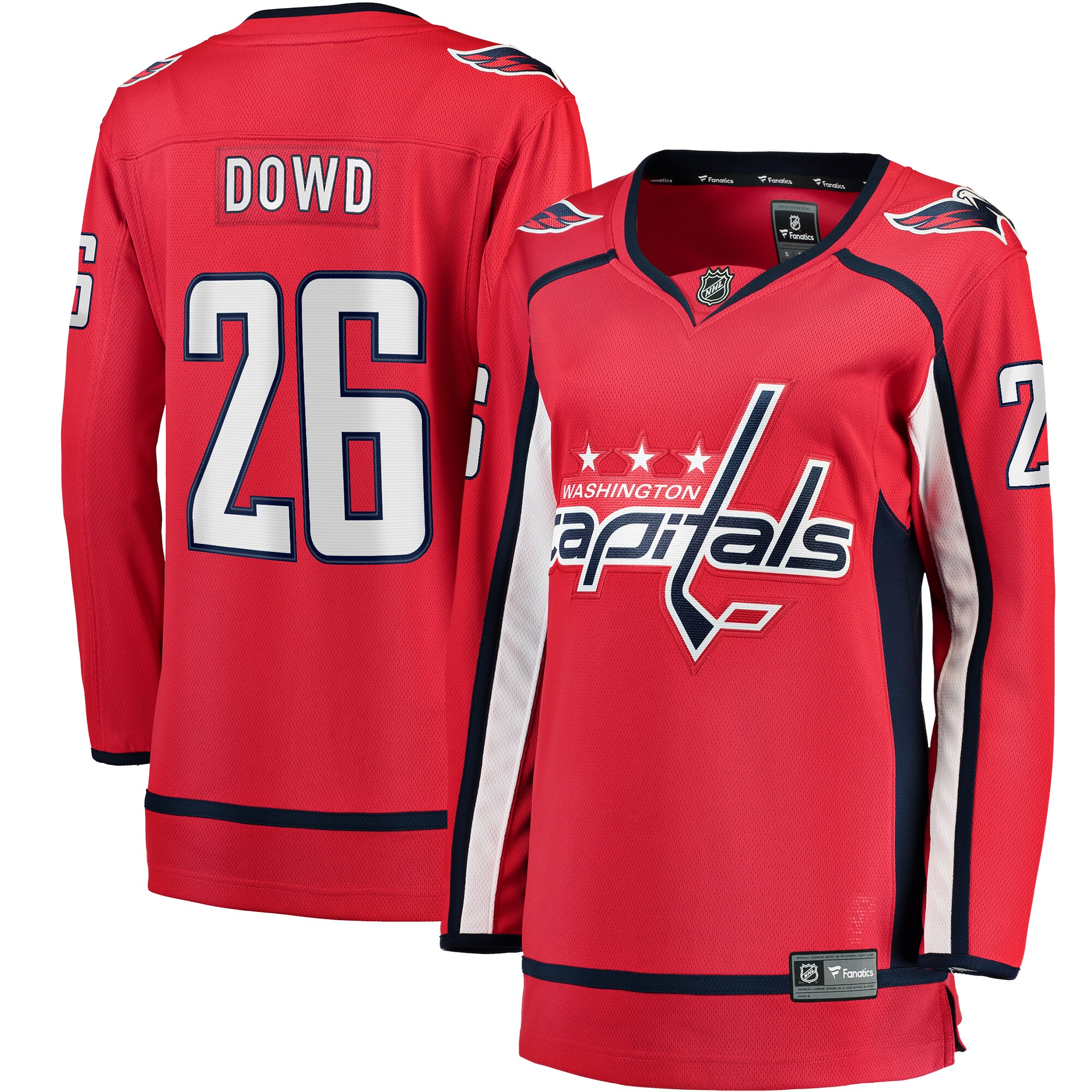 Nic Dowd Washington Capitals Fanatics Women’s Home Breakaway   Jersey – Red
