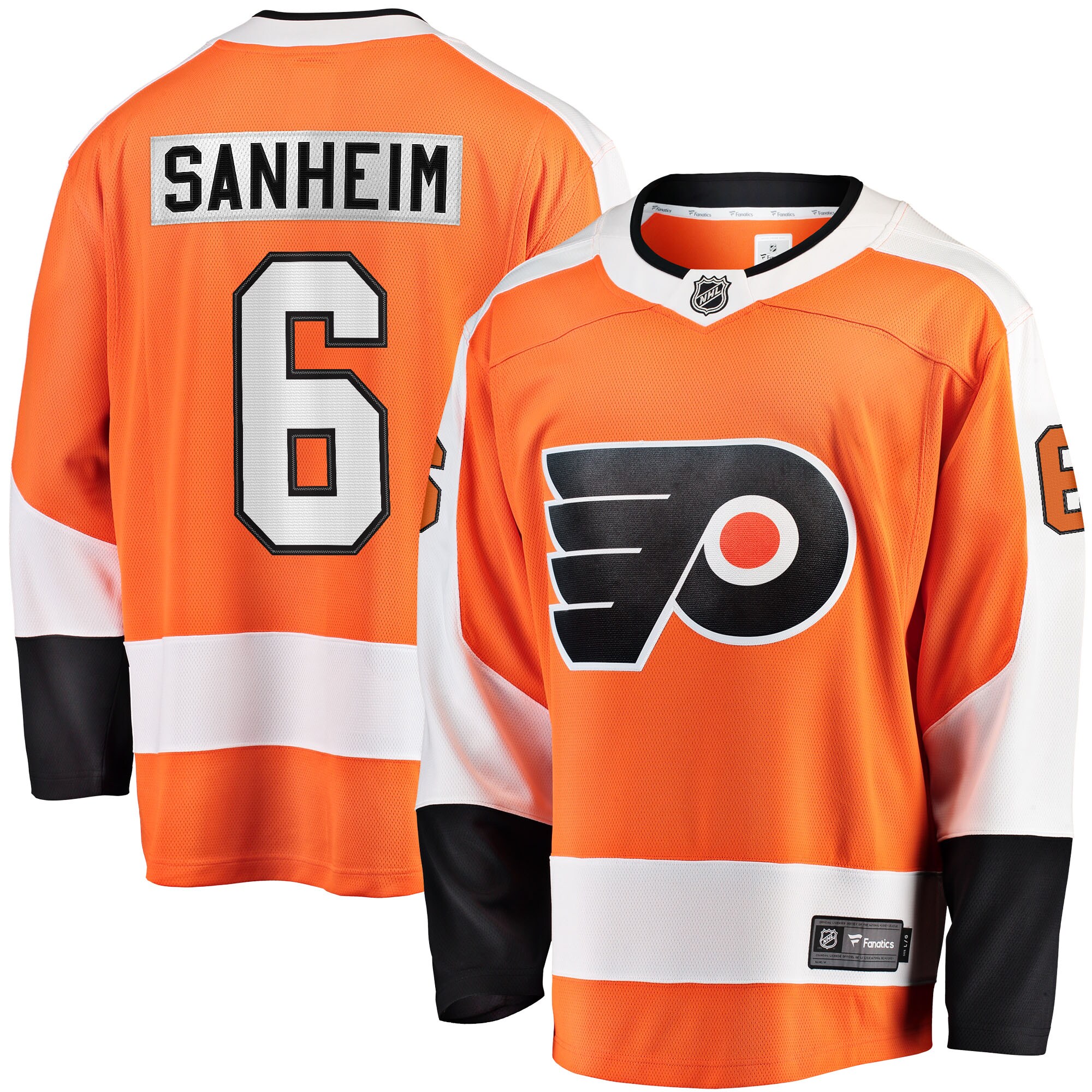 Travis Sanheim Philadelphia Flyers Fanatics Home Breakaway Jersey – Orange
