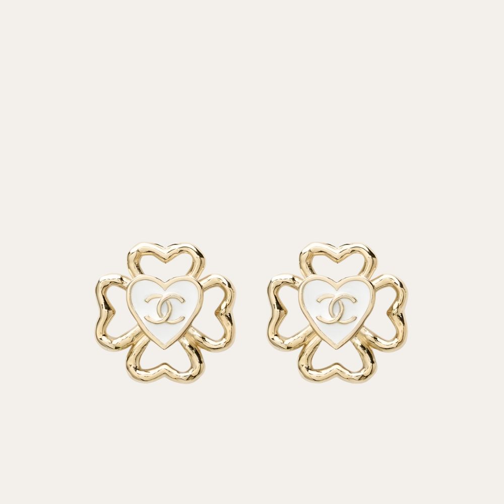 Chanel Stud Earrings In Gold Metal ABF311 B19851 NAFGV