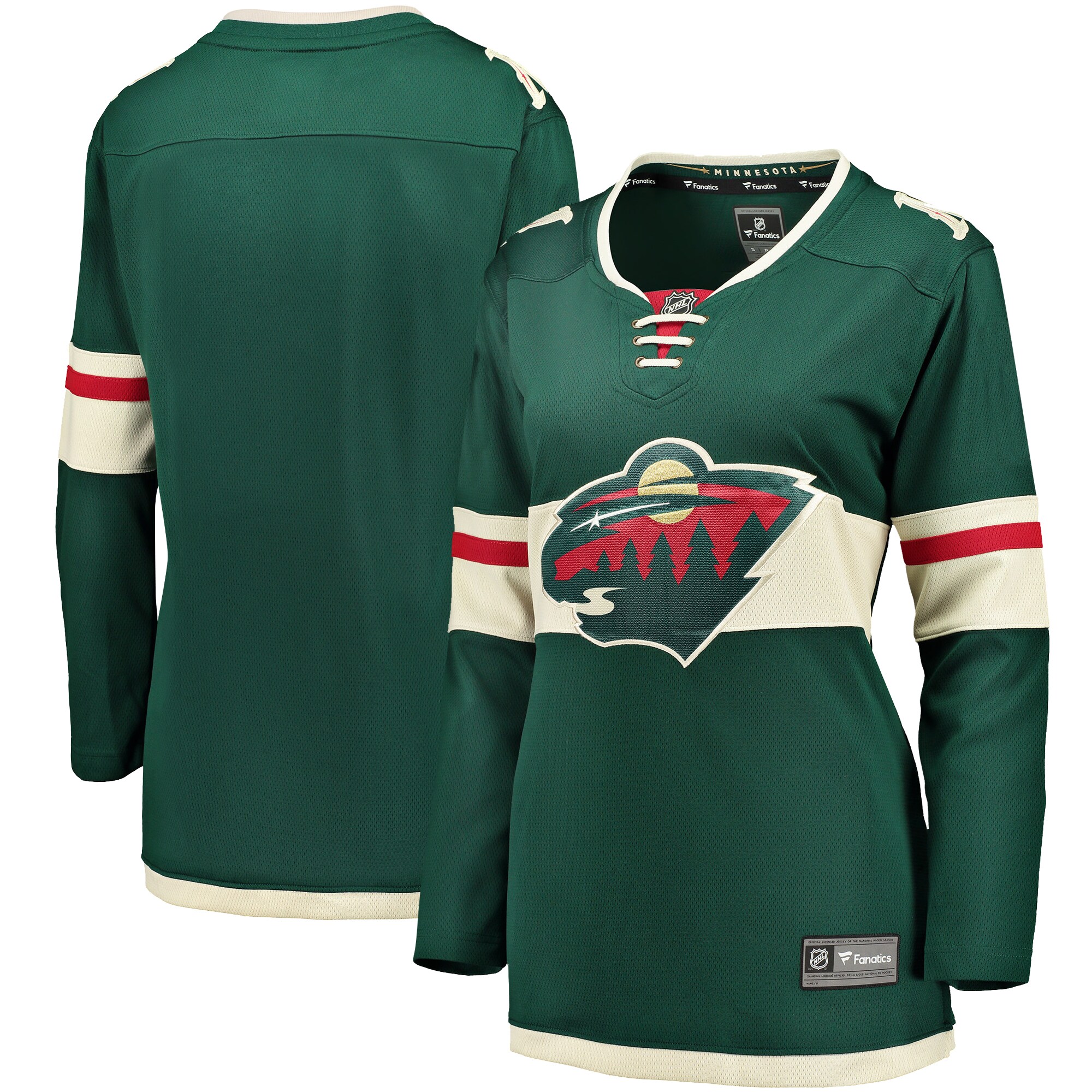 Minnesota Wild Fanatics Women’s Breakaway Home Jersey – Green