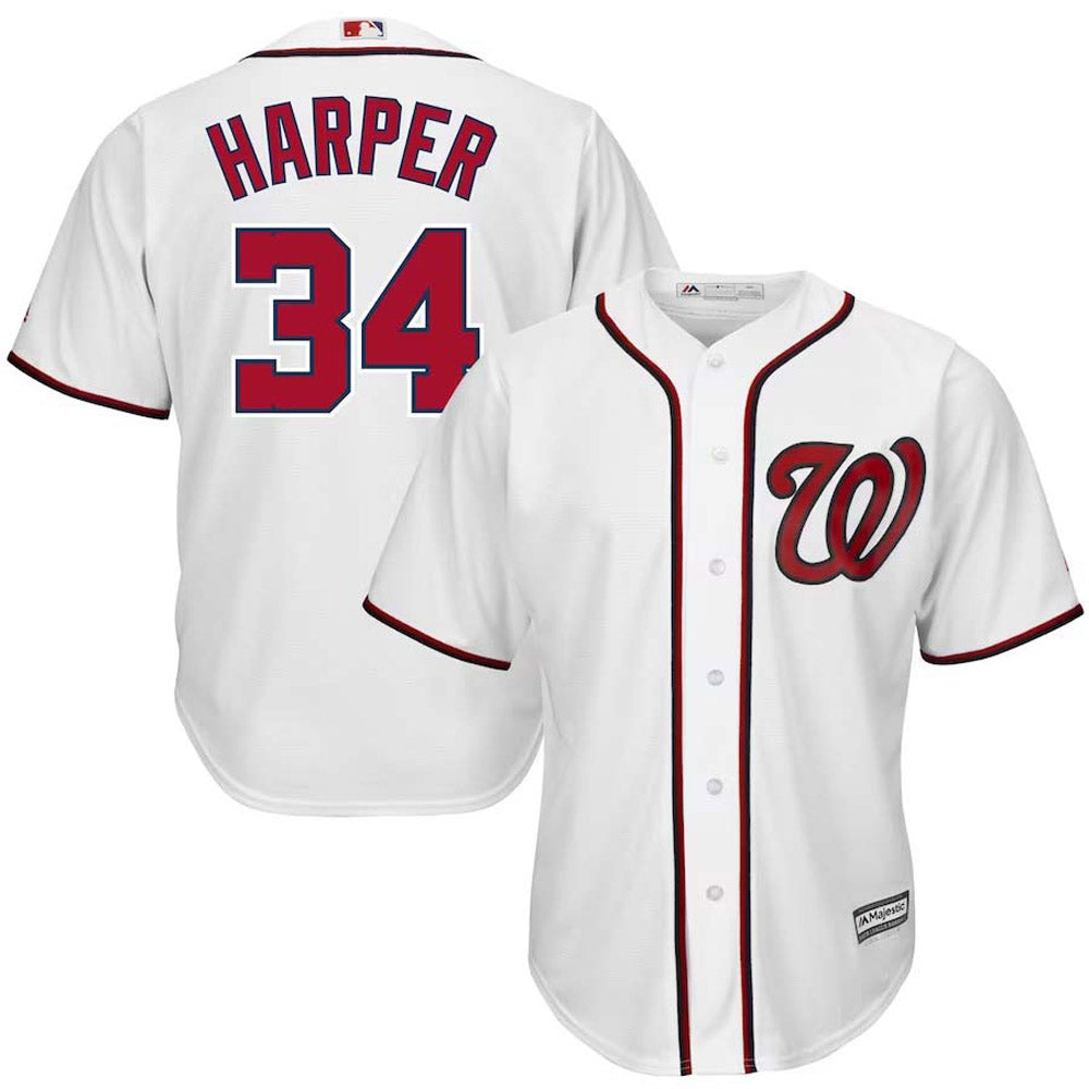 Men's Washington Nationals Bryce Harper Replica Home Jersey - White