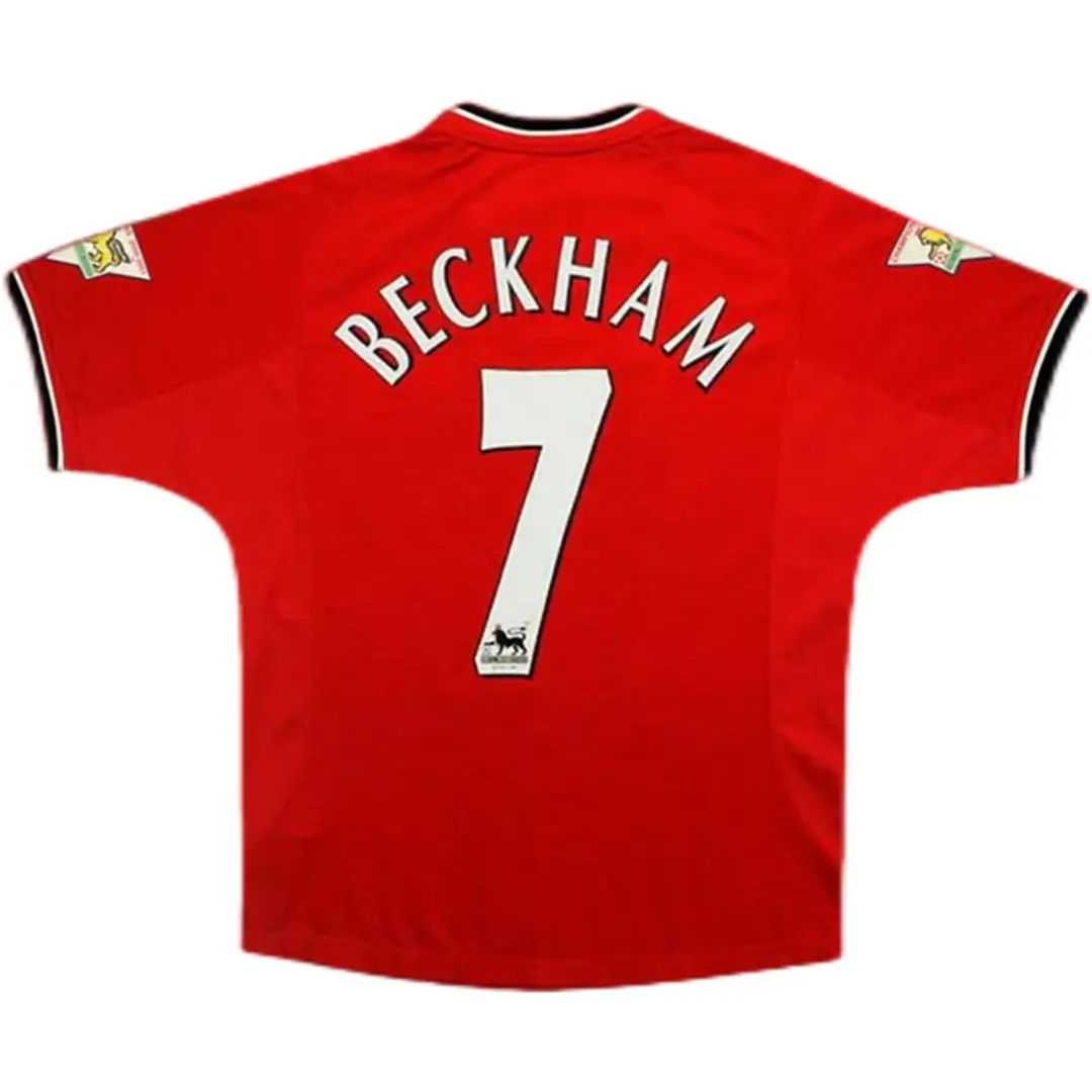 BECKHAM #7 Manchester United 2000/02 Home Retro Jersey