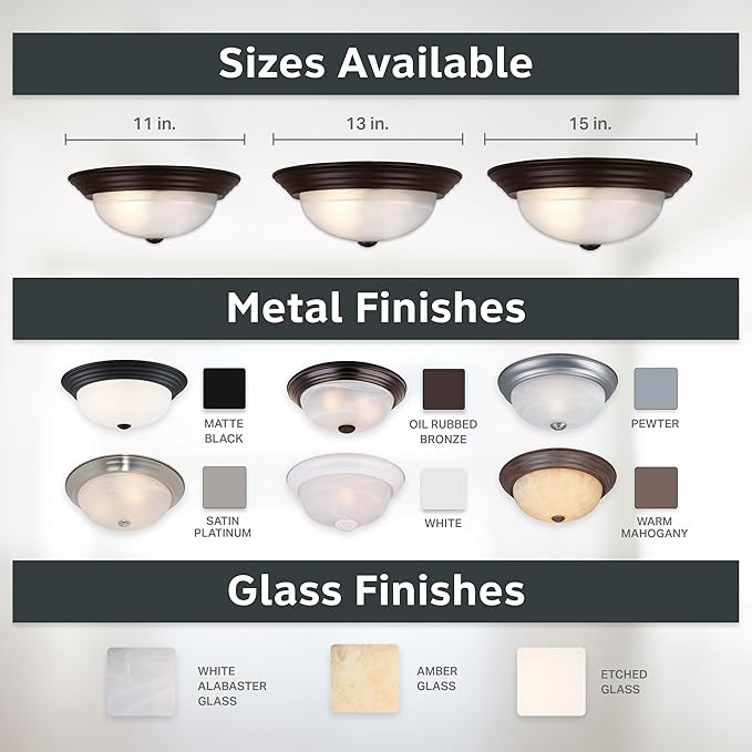 Reedley 3-Lights Flush Mount Ceiling Light
