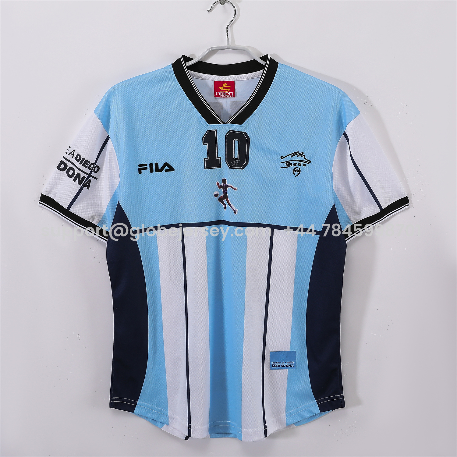 Retro Argentina 2001 Home Maradona Commemorative Jersey