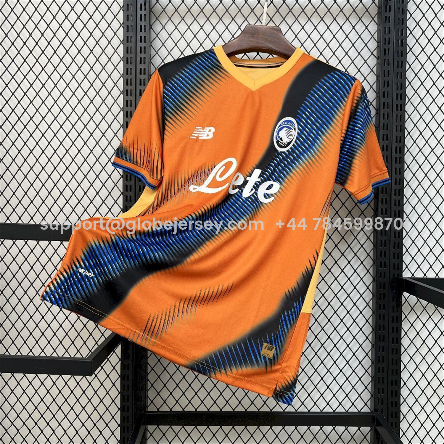 Atalanta 25-26 Third Orange And Blue Jersey - Fans Version