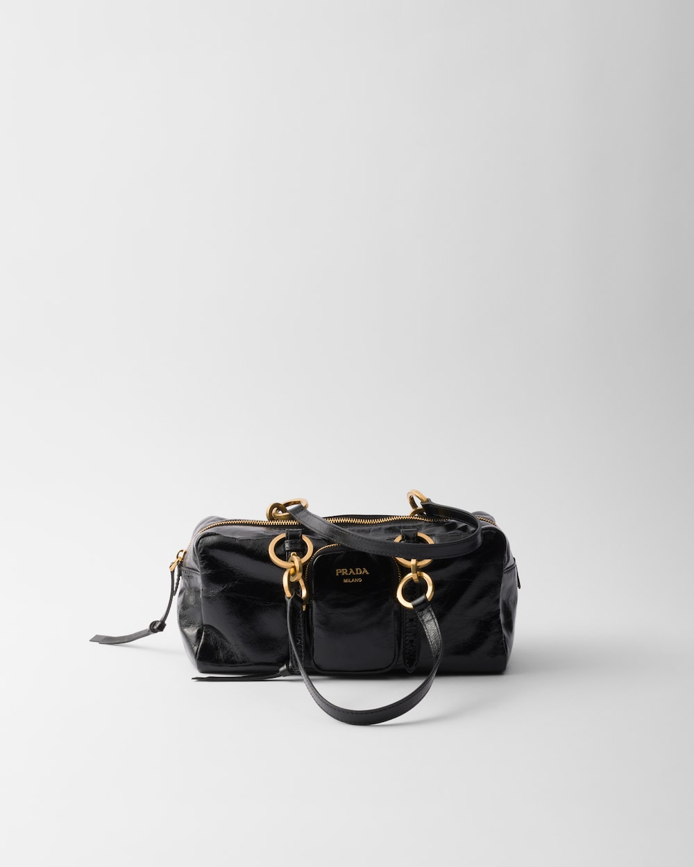 Dangle Medium Leather Top-Handle Bag
