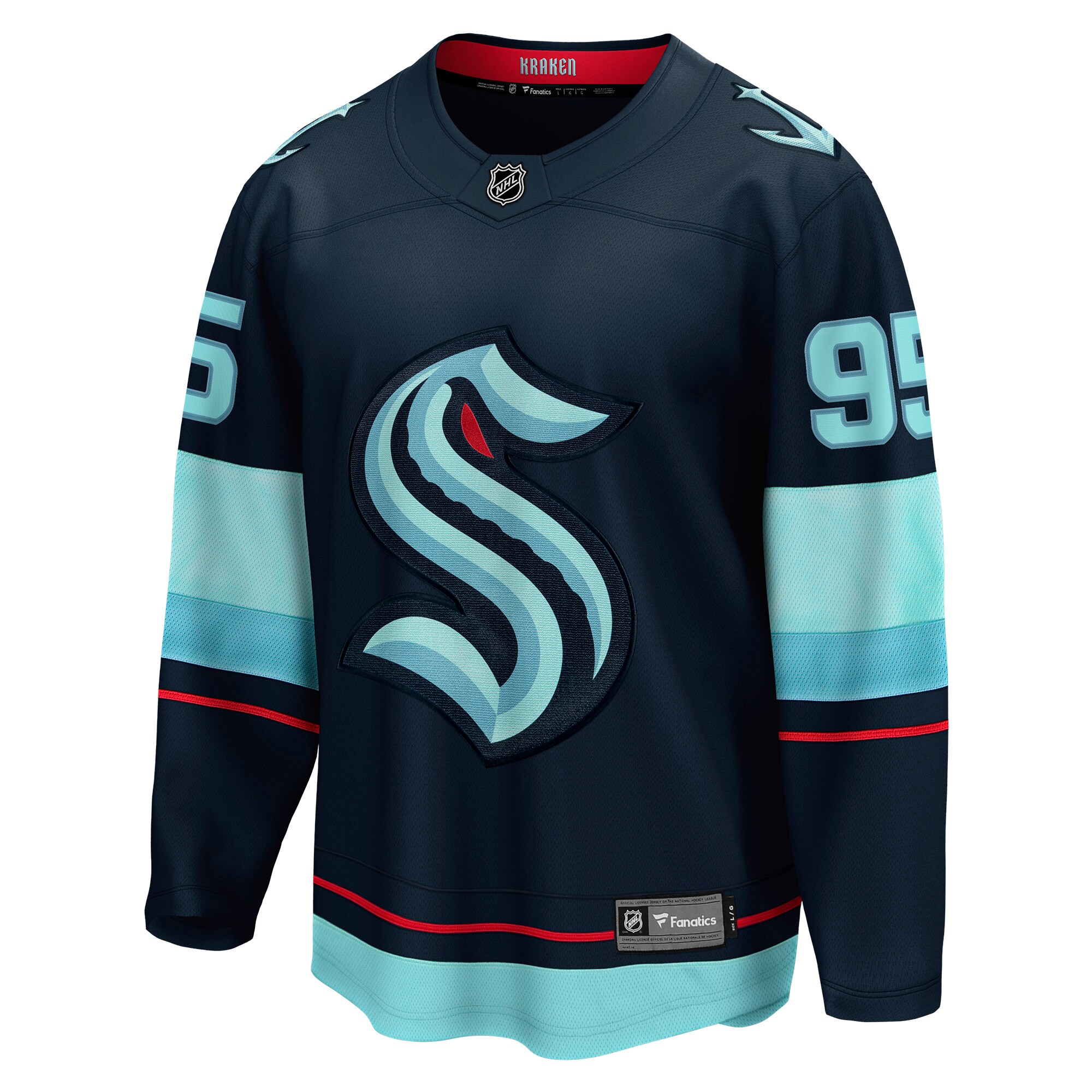 Andre Burakovsky Seattle Kraken Fanatics Home Breakaway   Jersey – Deep Sea Blue