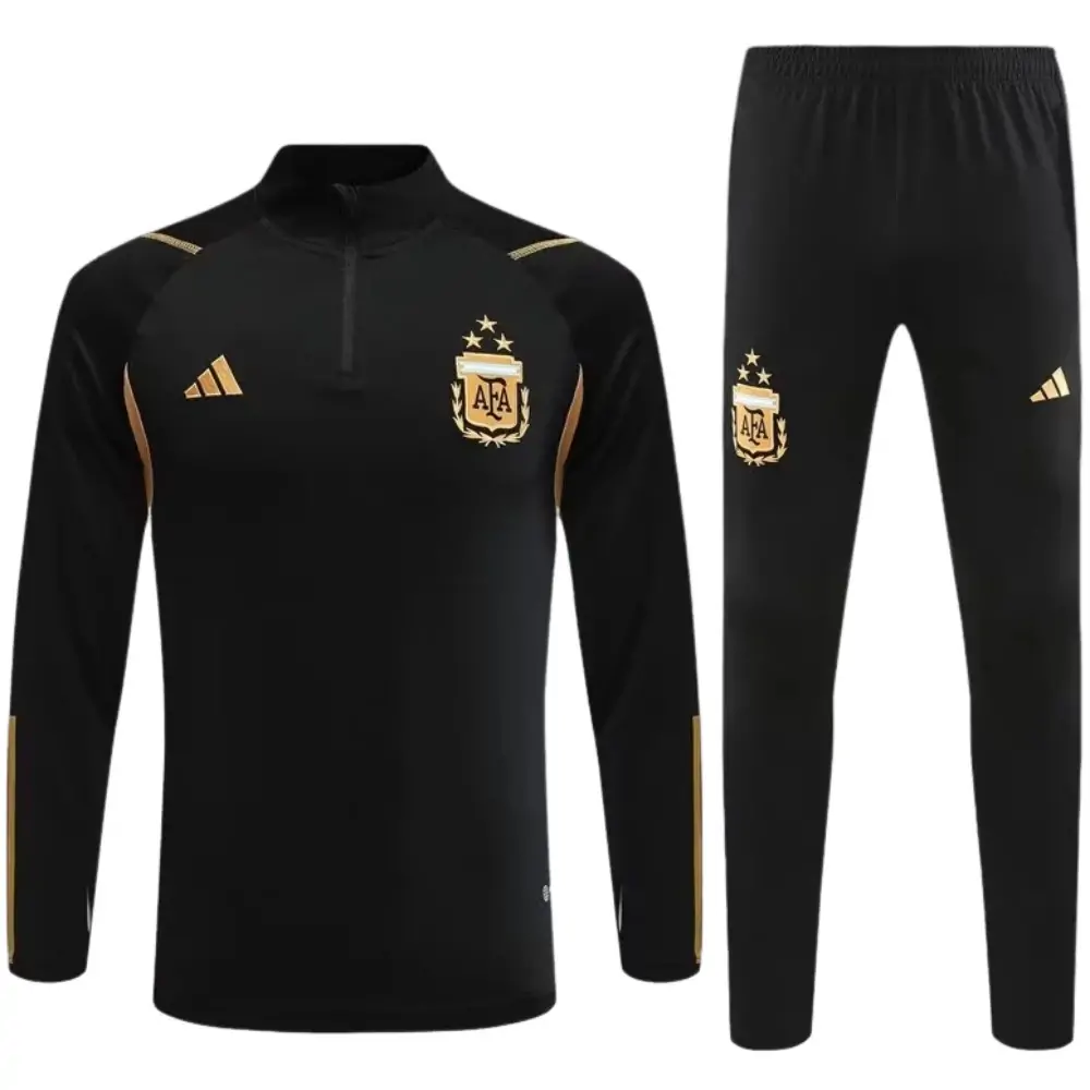 2023/2024 Argentina half training uniform black jersey set