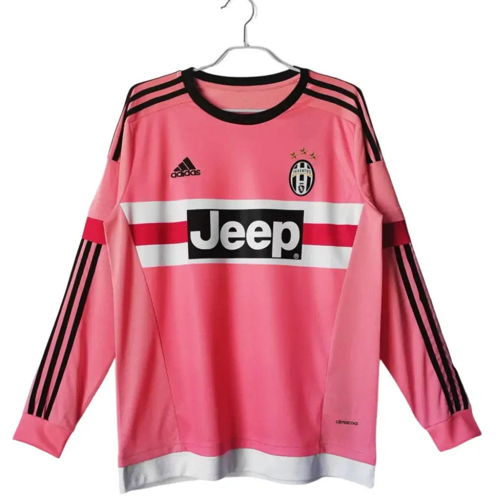 2015/2016 Juventus Away Long Sleeve Retro Jersey