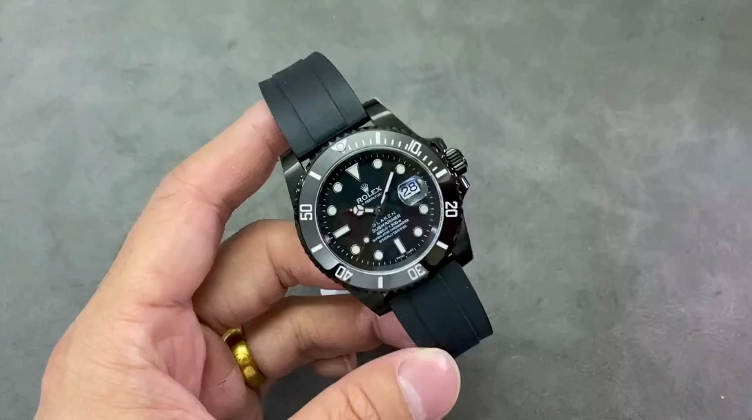【Super Clone】Rolex Blaken Submariner 116610 Black Dial DLC 40mm Men's Watch