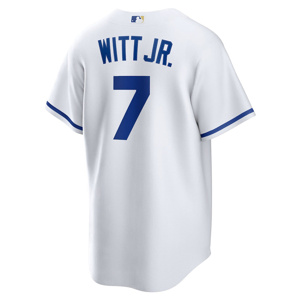Men's Kansas City Royals Bobby Witt Cool Base Replica Home Jersey - White