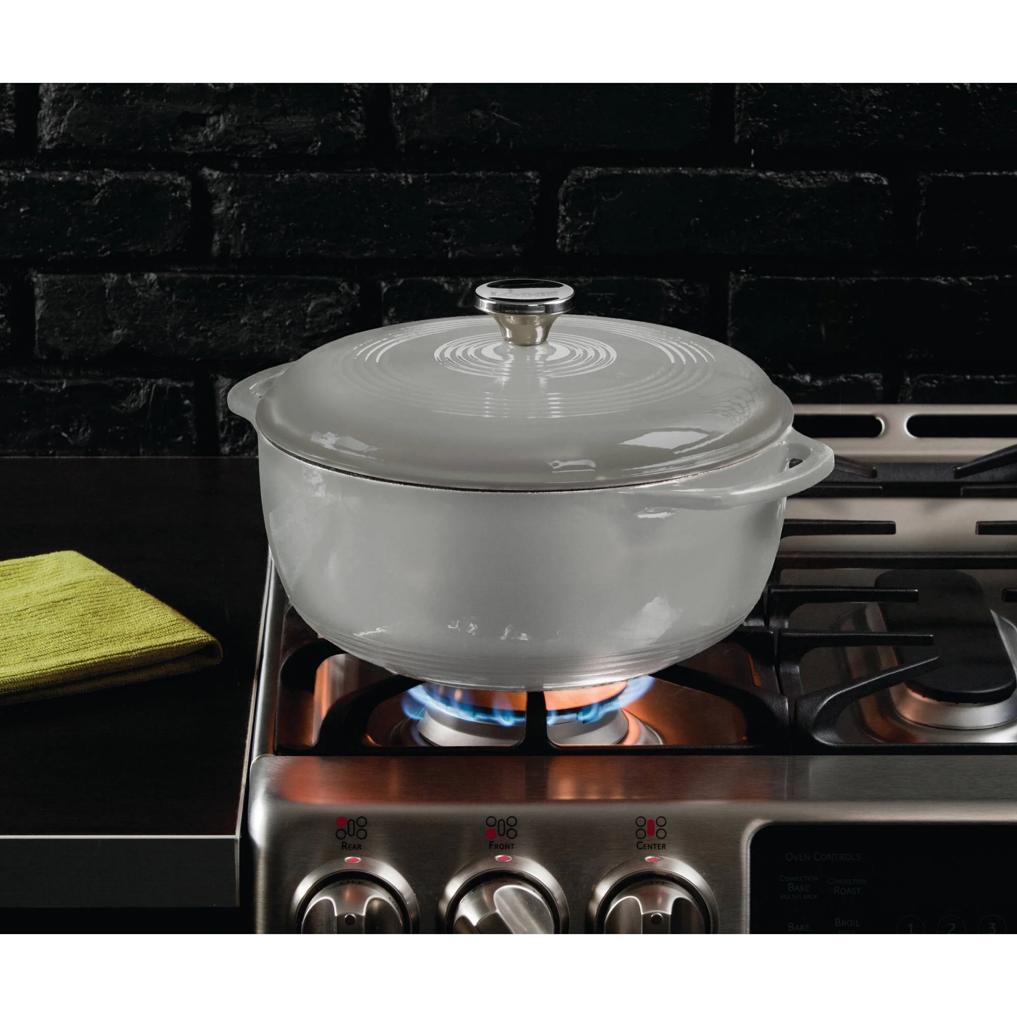 Lodge Cast Iron 4.5 Quart Enameled Dutch Oven, Blue