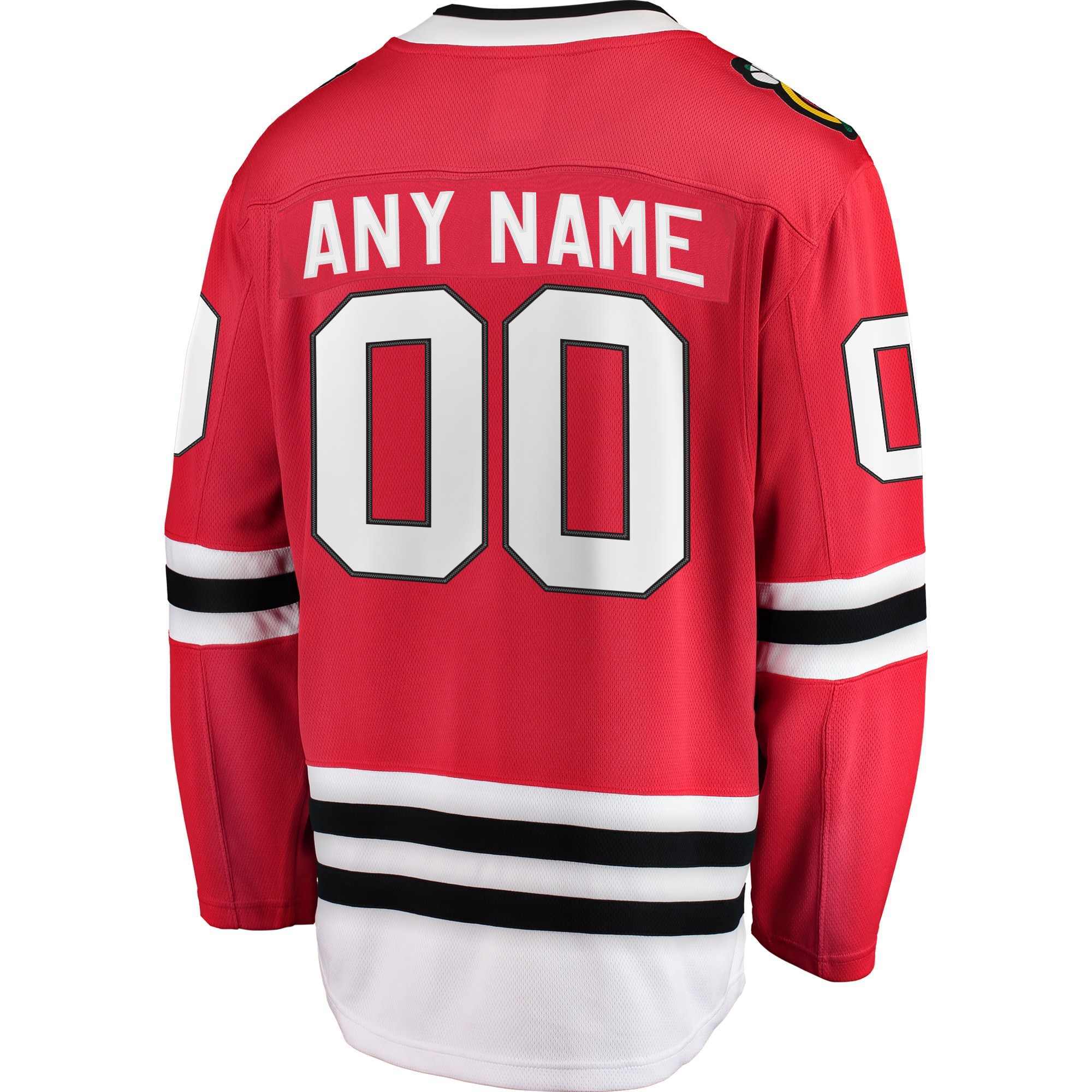 Chicago Blackhawks Fanatics Home Breakaway Custom Jersey – Red
