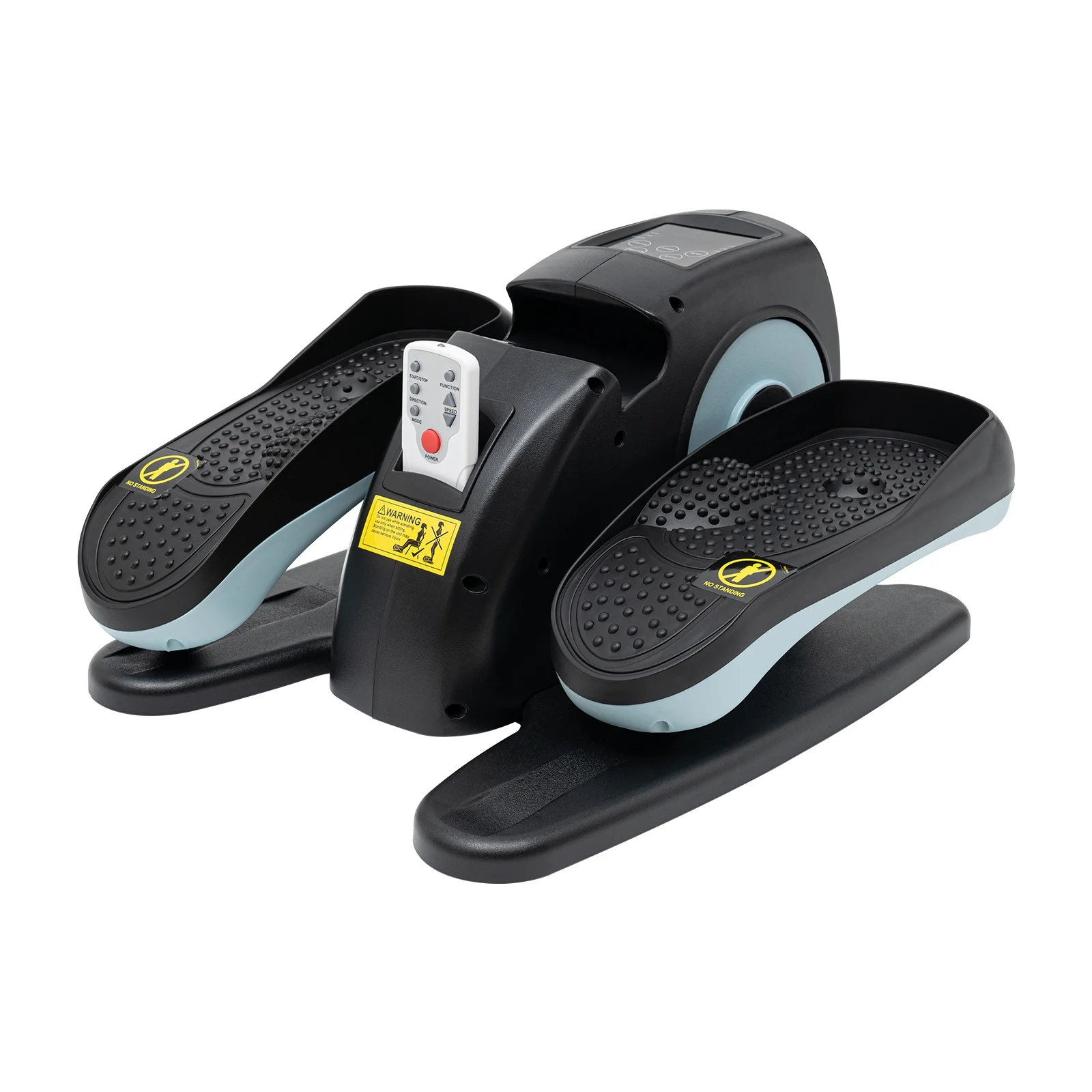 Toolven Step Fitness Machine with 5 Adjustable Speeds, LCD Display, Shock-Absorbing Foot Pedals, Anti-Slip Massage Surface, Compact Design for Desk Use, Ideal for Weight Loss and Leg Exercises