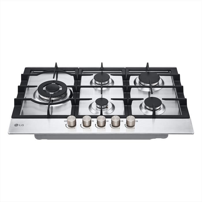 LG - Piano cottura a gas CBGZ3016S 75 cm-Inox