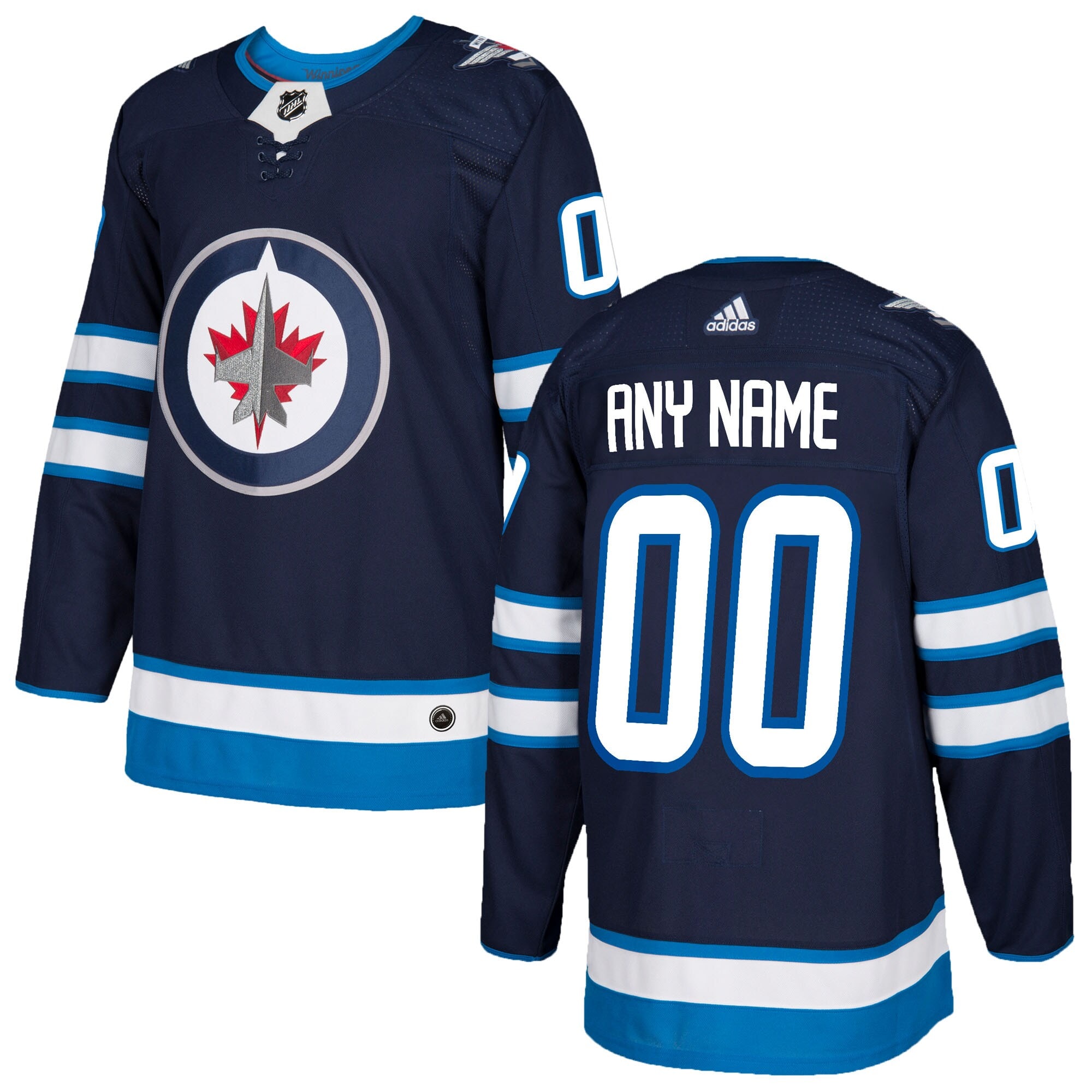 Winnipeg Jets   Custom Jersey – Navy