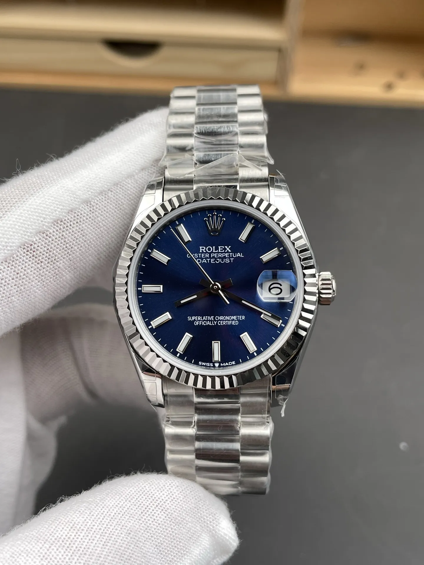 Rolex Datejust Blue Dial Ladies 31mm