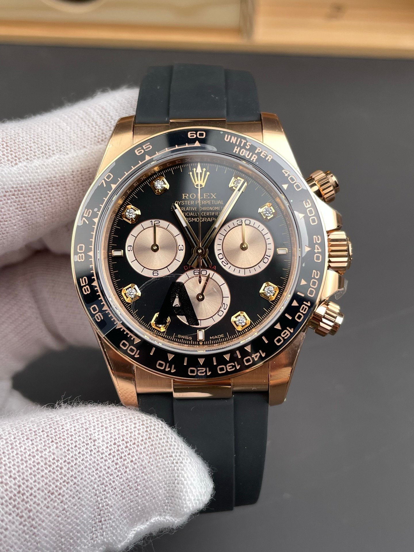 Rolex Daytona Black Gold Diamond