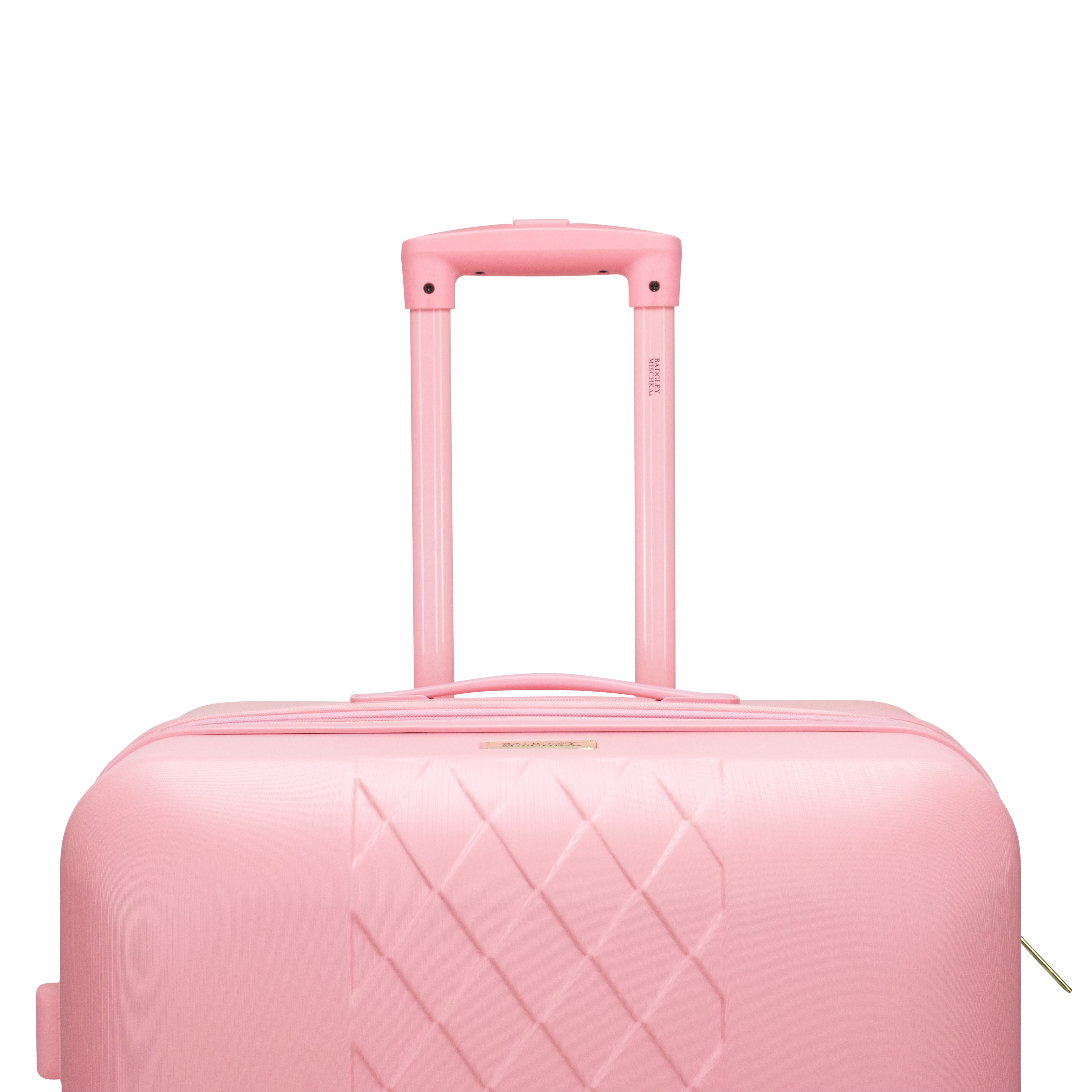 BADGLEY MISCHKA Diamond 3 Piece Expandable Luggage Set (Black)