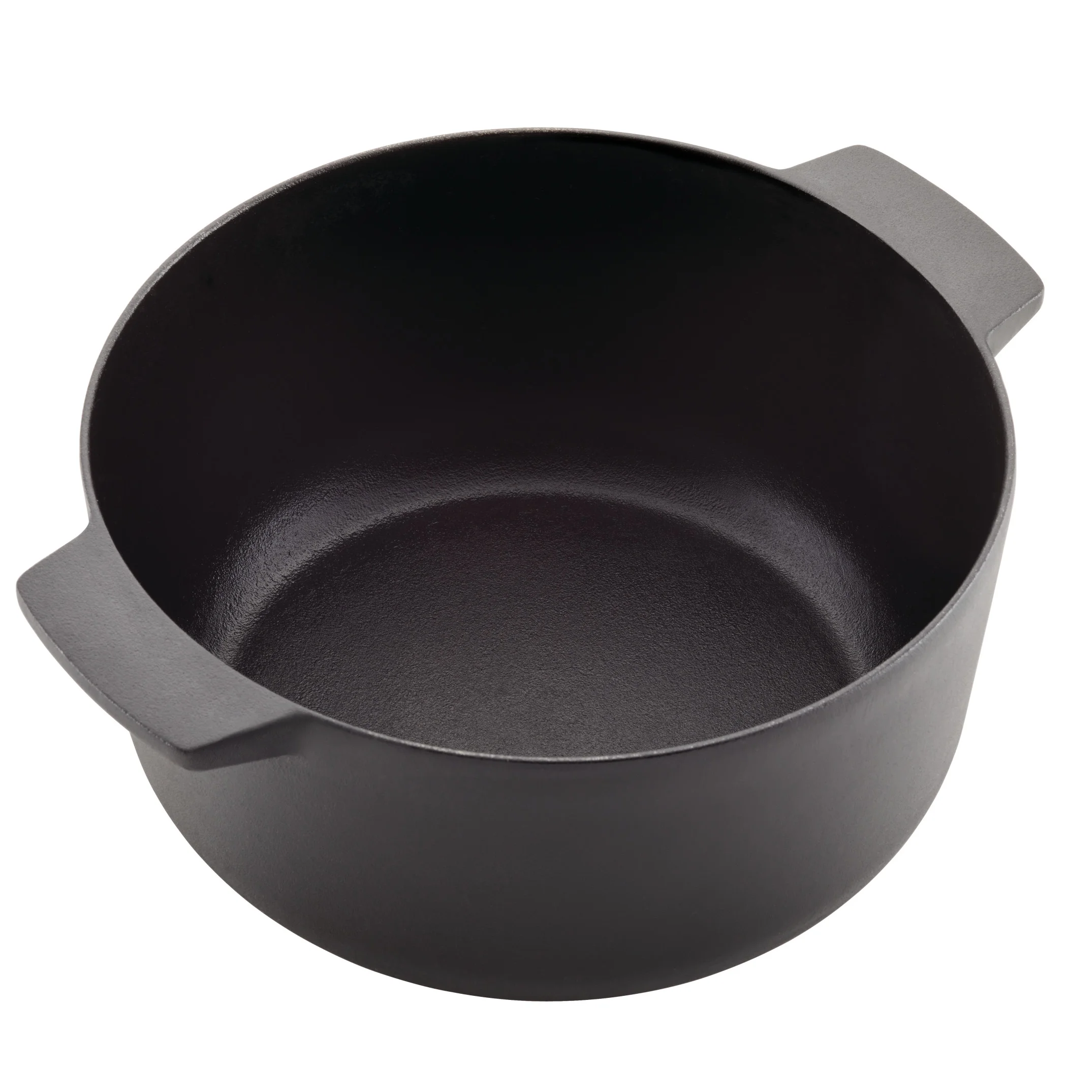 KitchenAid Seasoned Cast 6 Quart Iron Induction Dutch Oven Casserole, Metal Utensil, Broiler and Oven Safe to 500��F, Cast Iron Black