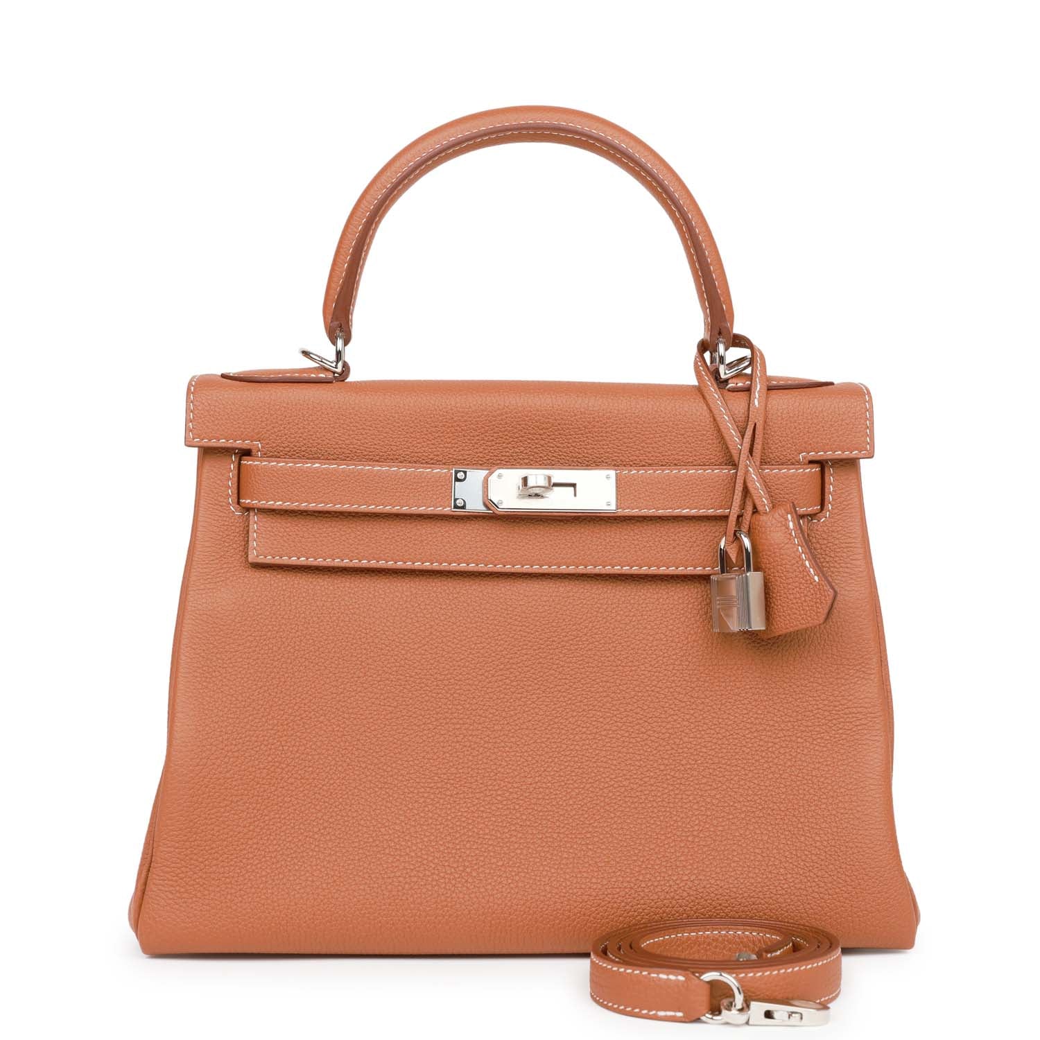 Kelly Retourne 28 Gold Togo Palladium Hardware