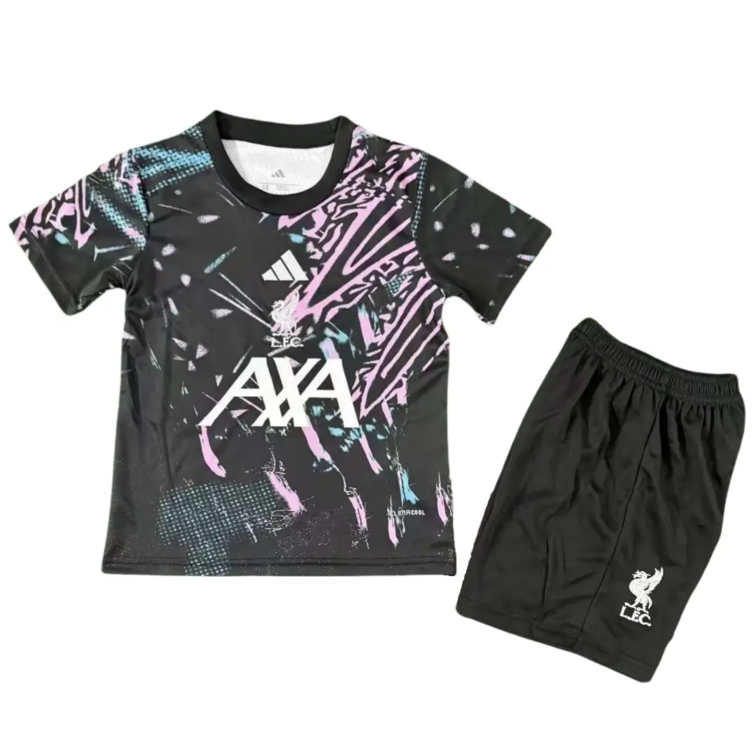 Liverpool Kid's Pre-Match Kit - Jersey+Shorts 2025/26