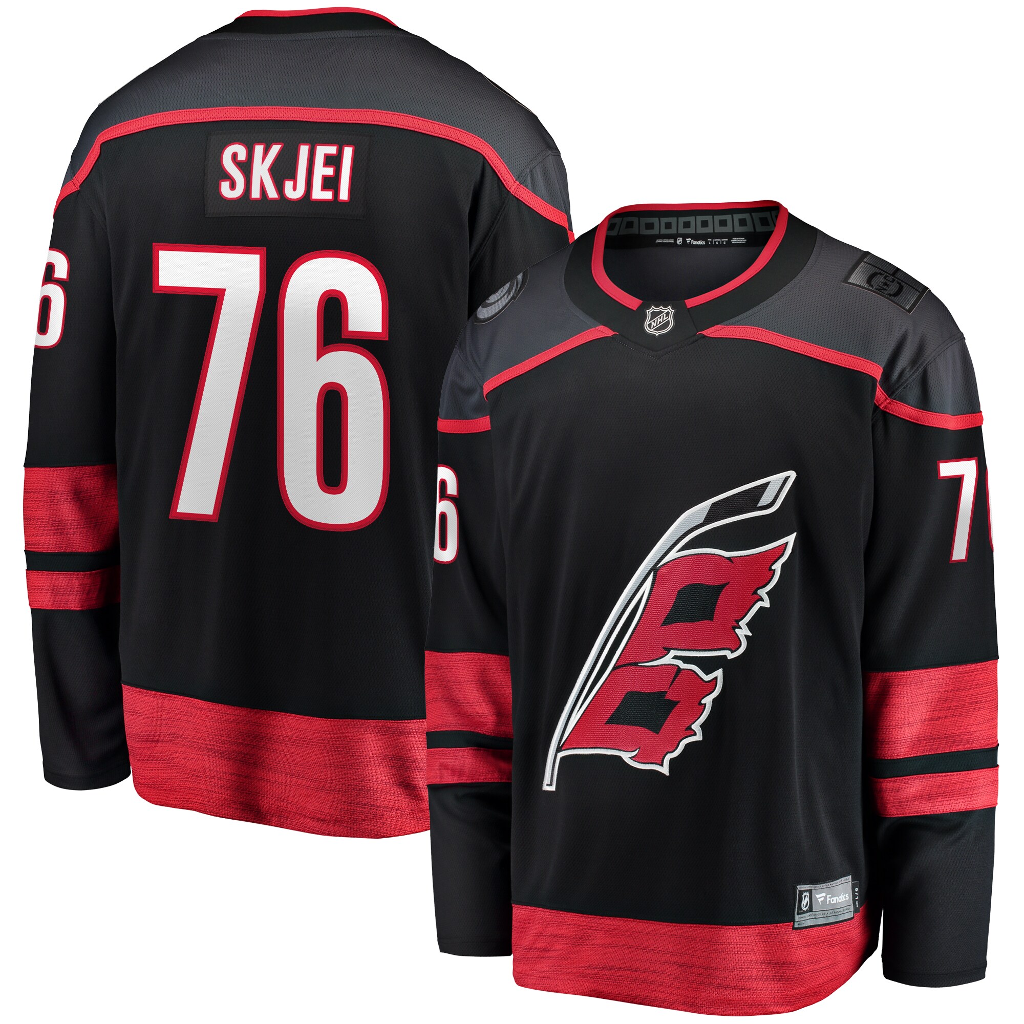 Brady Skjei Carolina Hurricanes Fanatics Home Breakaway Jersey – Black