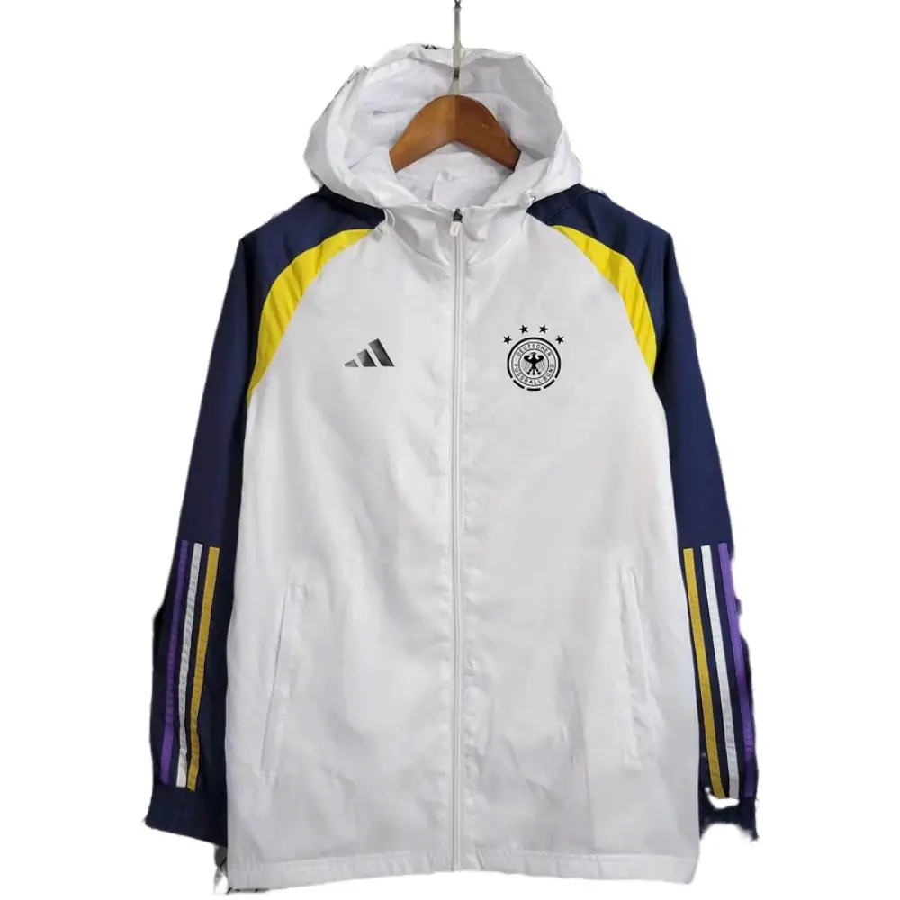 2023/2024 German white long-sleeved windbreaker