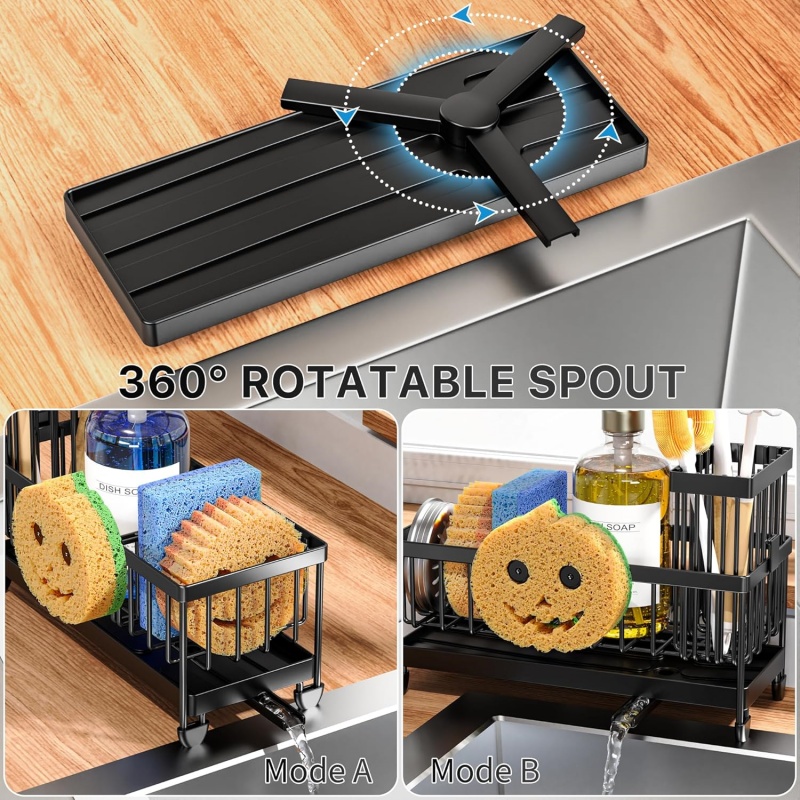 SINKLY Sponge Holder for Kitchen Sink