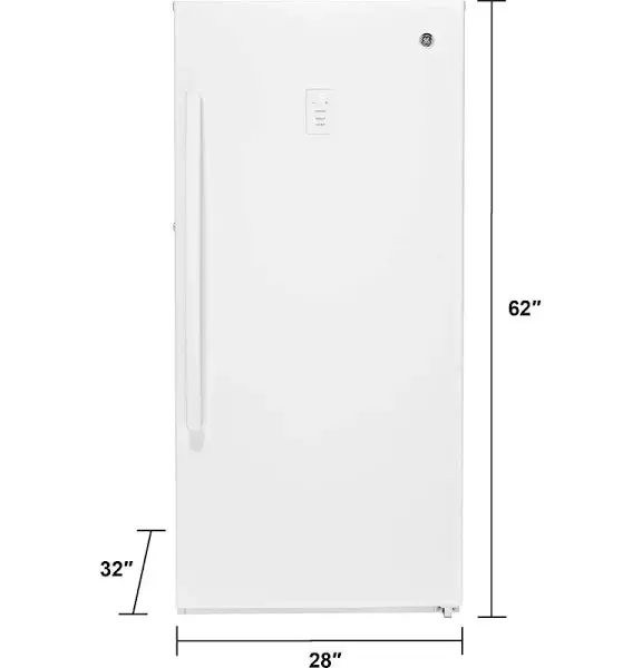 14.1 Cu. Ft. Frost-Free Upright Freezer in Sleek White Finish