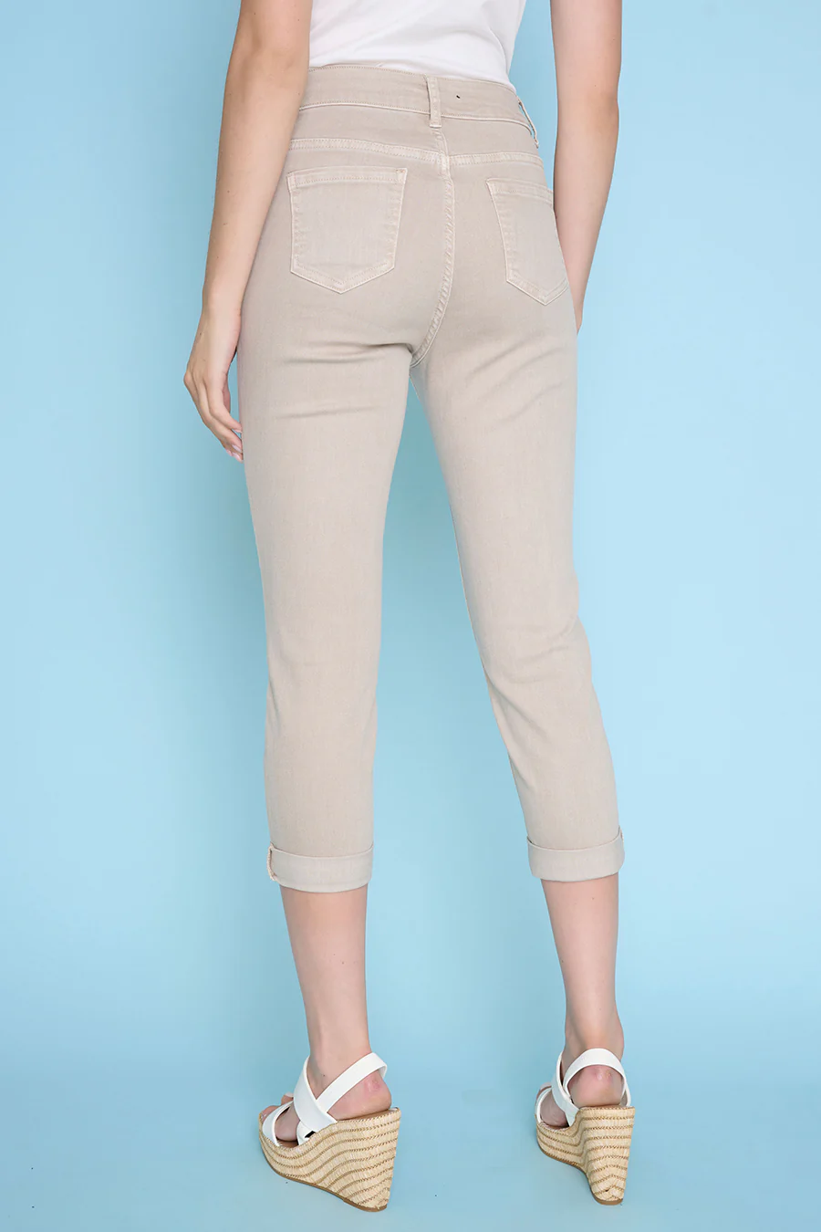 Cuffed Cropped Jeans