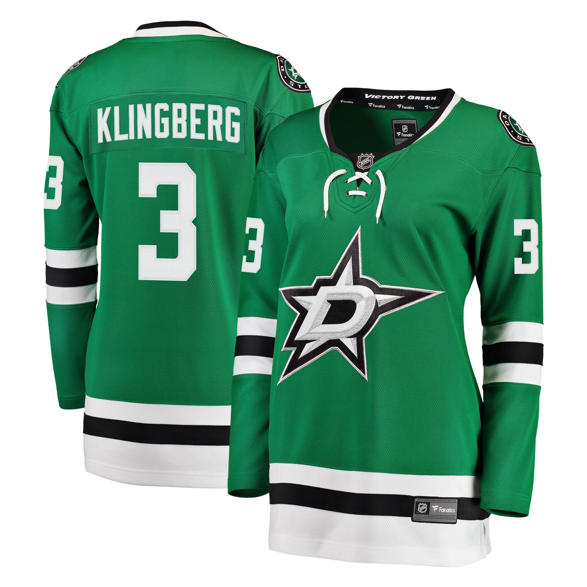John Klingberg Dallas Stars Fanatics Women’s Breakaway   Jersey – Kelly Green