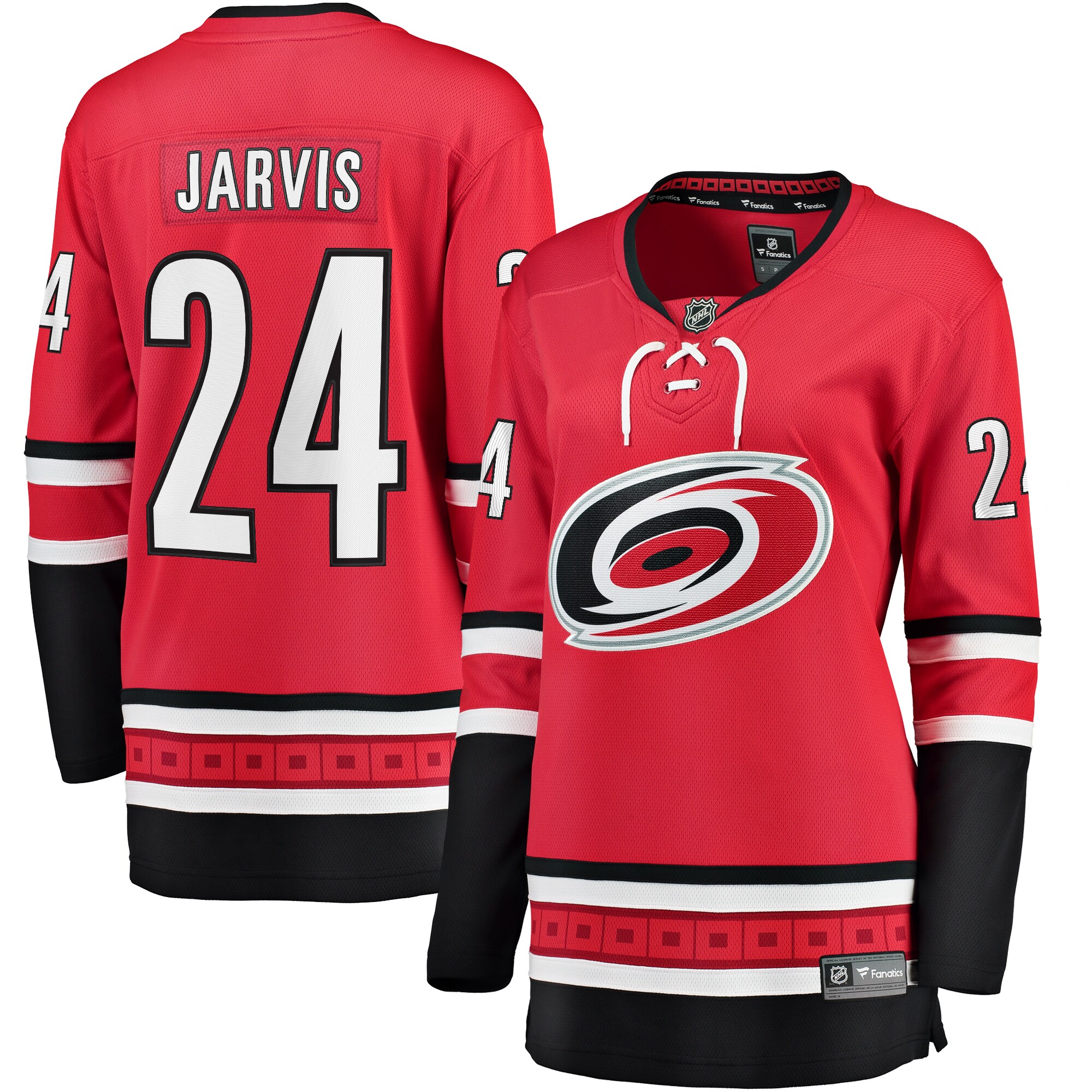 Seth Jarvis Carolina Hurricanes Fanatics Women’s Alternate Breakaway   Jersey – Red