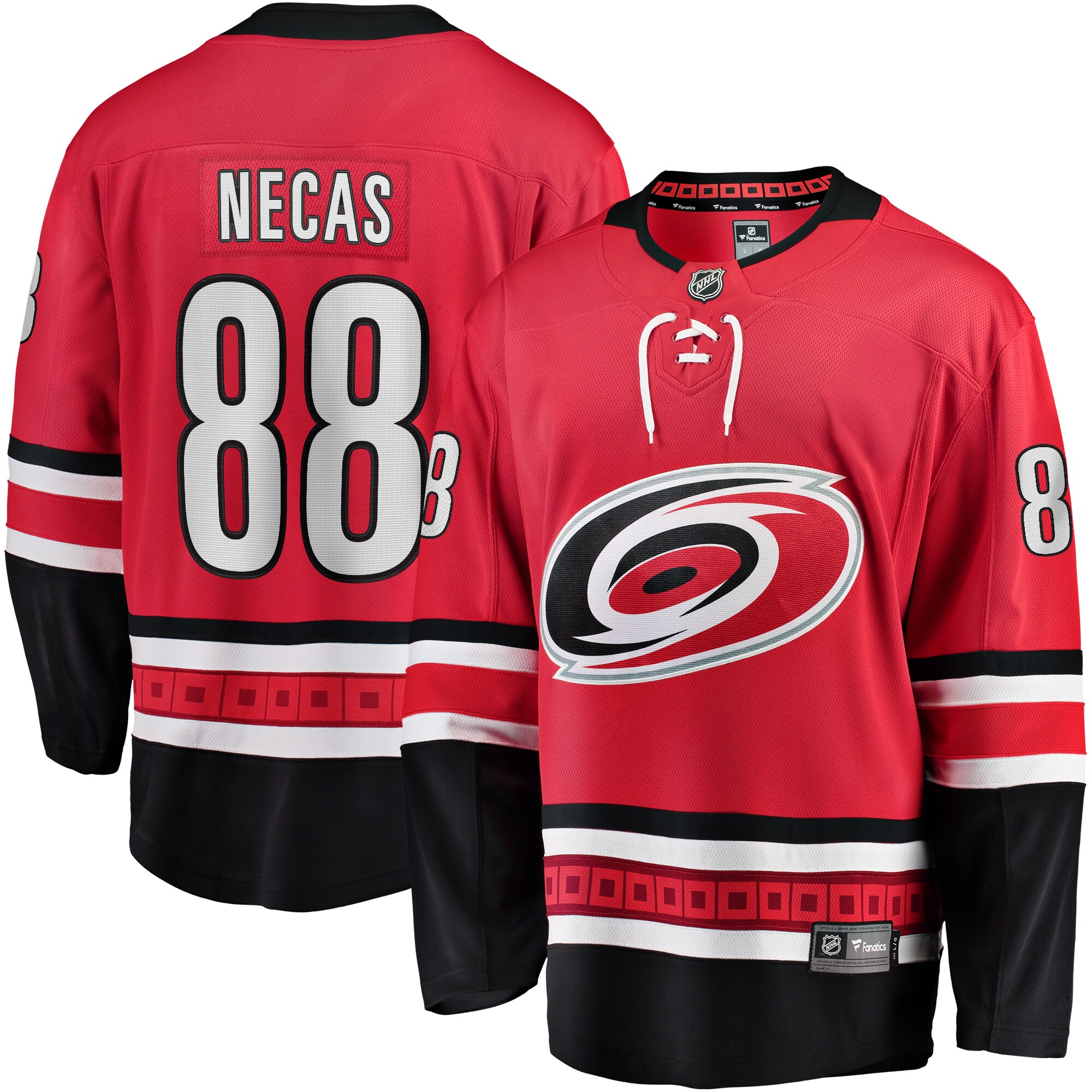 Martin Necas Carolina Hurricanes Fanatics Alternate Breakaway   Jersey – Red
