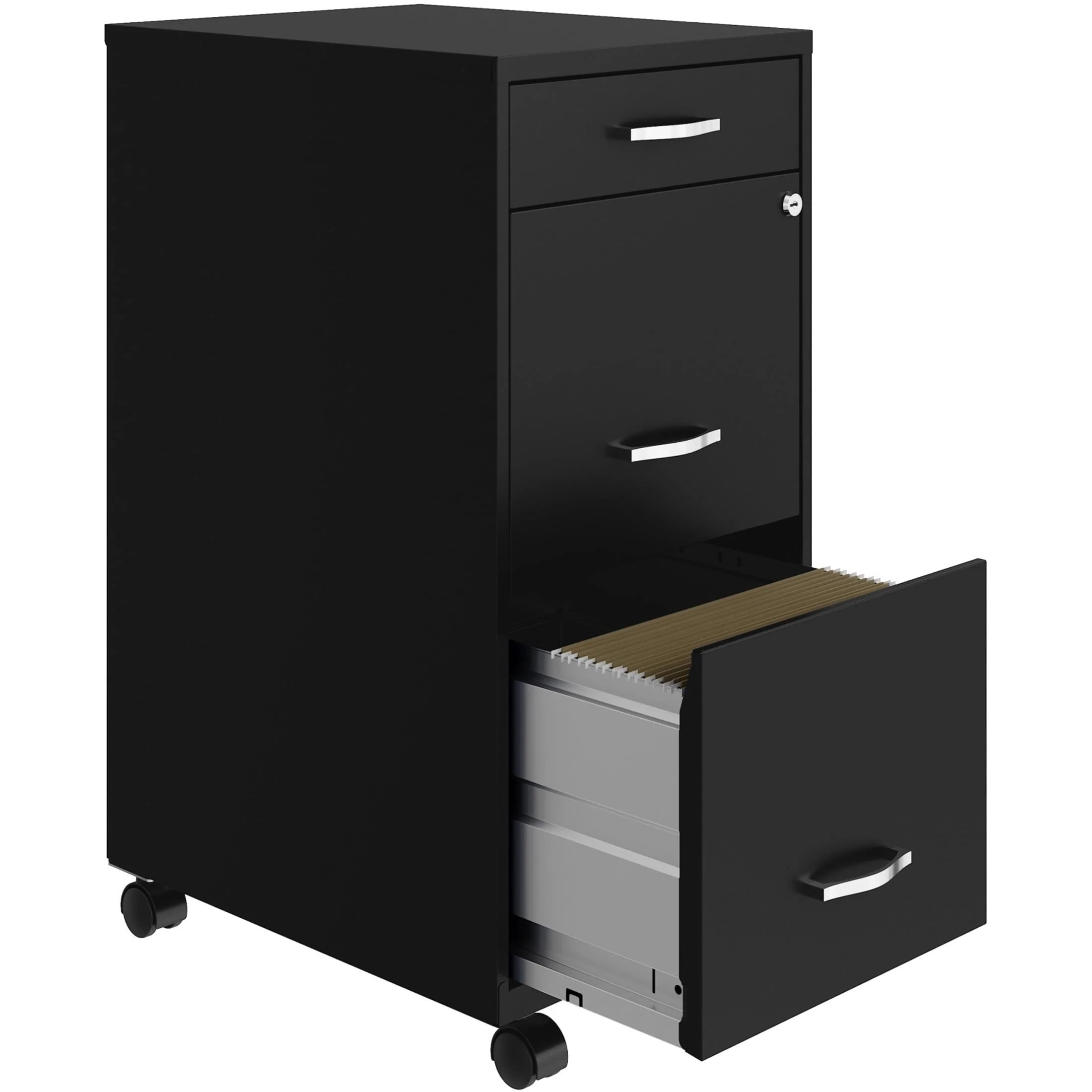 Lorell SOHO Box/File/File 3-Drawer Mobile File Cabinet