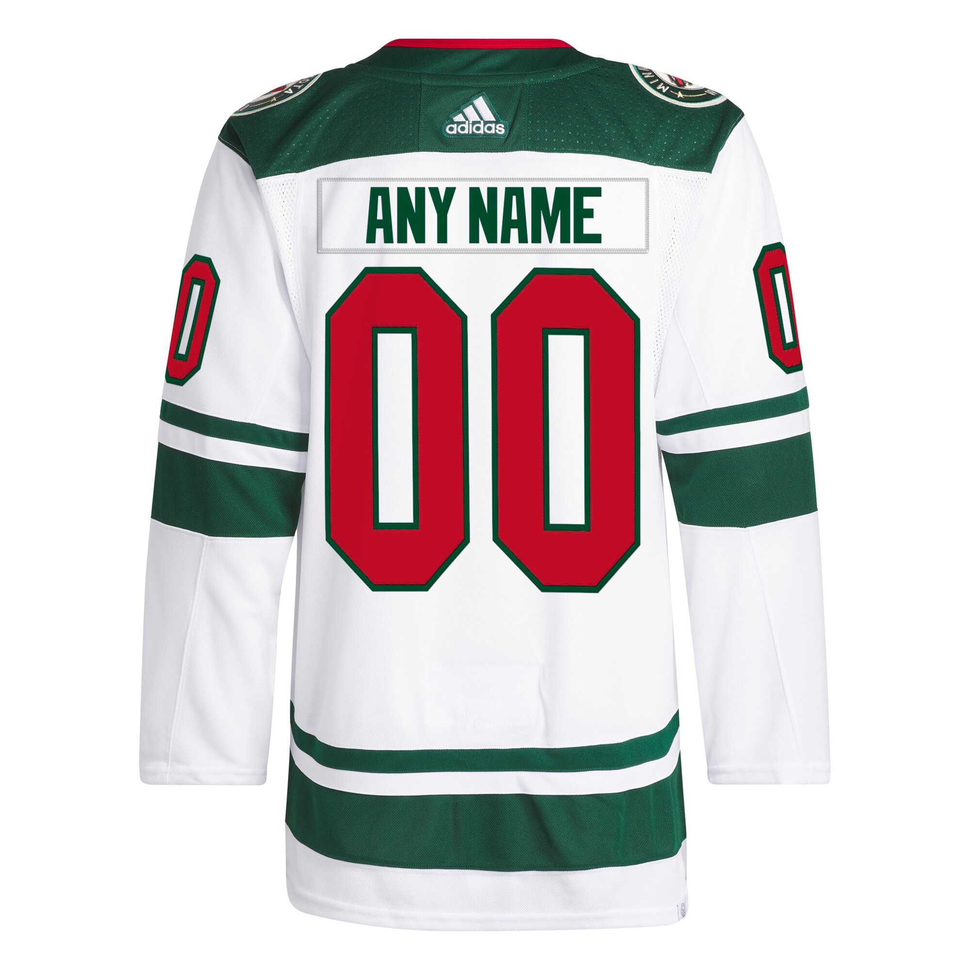 Minnesota Wild   Away  Primegreen  Custom Jersey – White