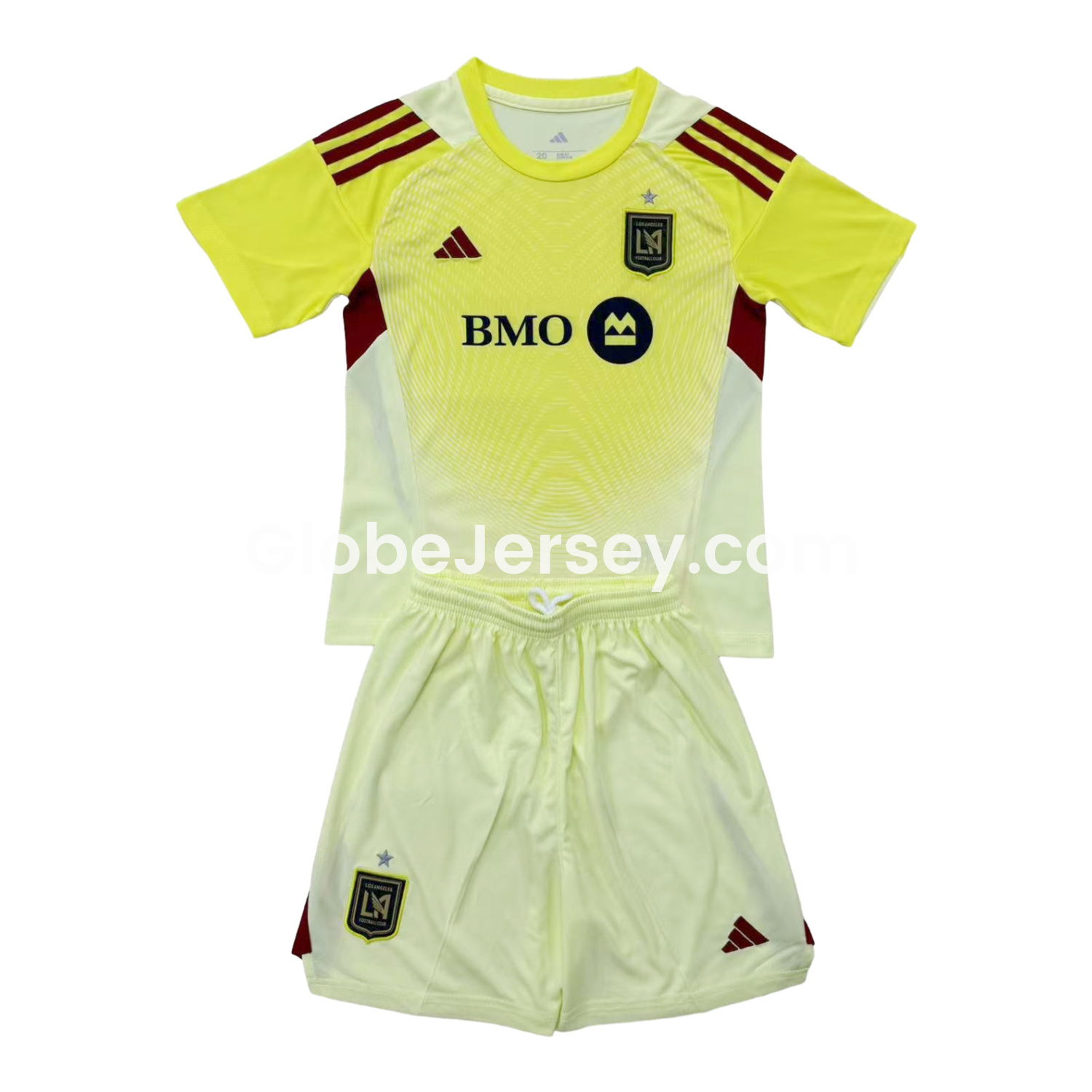 Los Angeles FC 2025 Light Yellow Goalkeeper Kids Kit