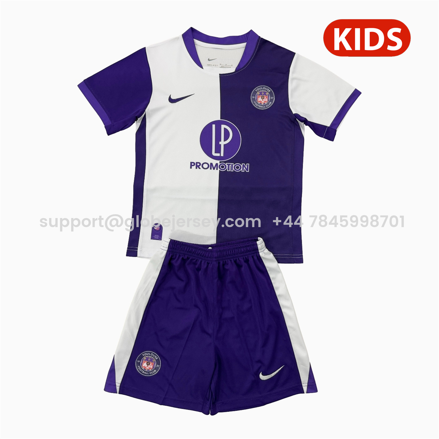 Toulouse FC 25-26 Home Kids Kit