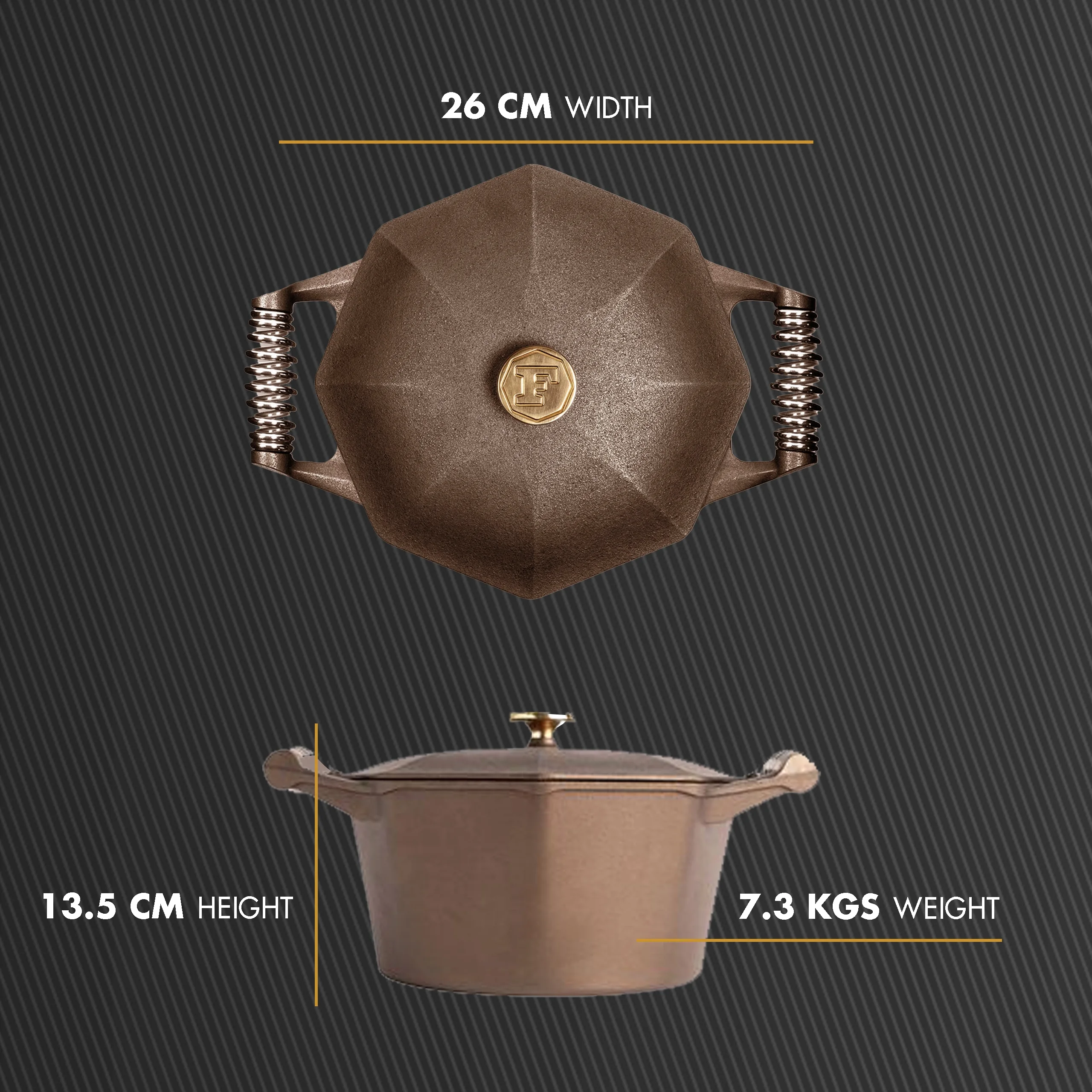FINEX 5 Qt Dutch Oven - Beautiful Cast Iron Dutch Oven - Cooking Pot with Even Heat Retention & Distribution - Effortless Cleaning - Rust Resistant Dutch Oven Pot - Pre-Seasoned